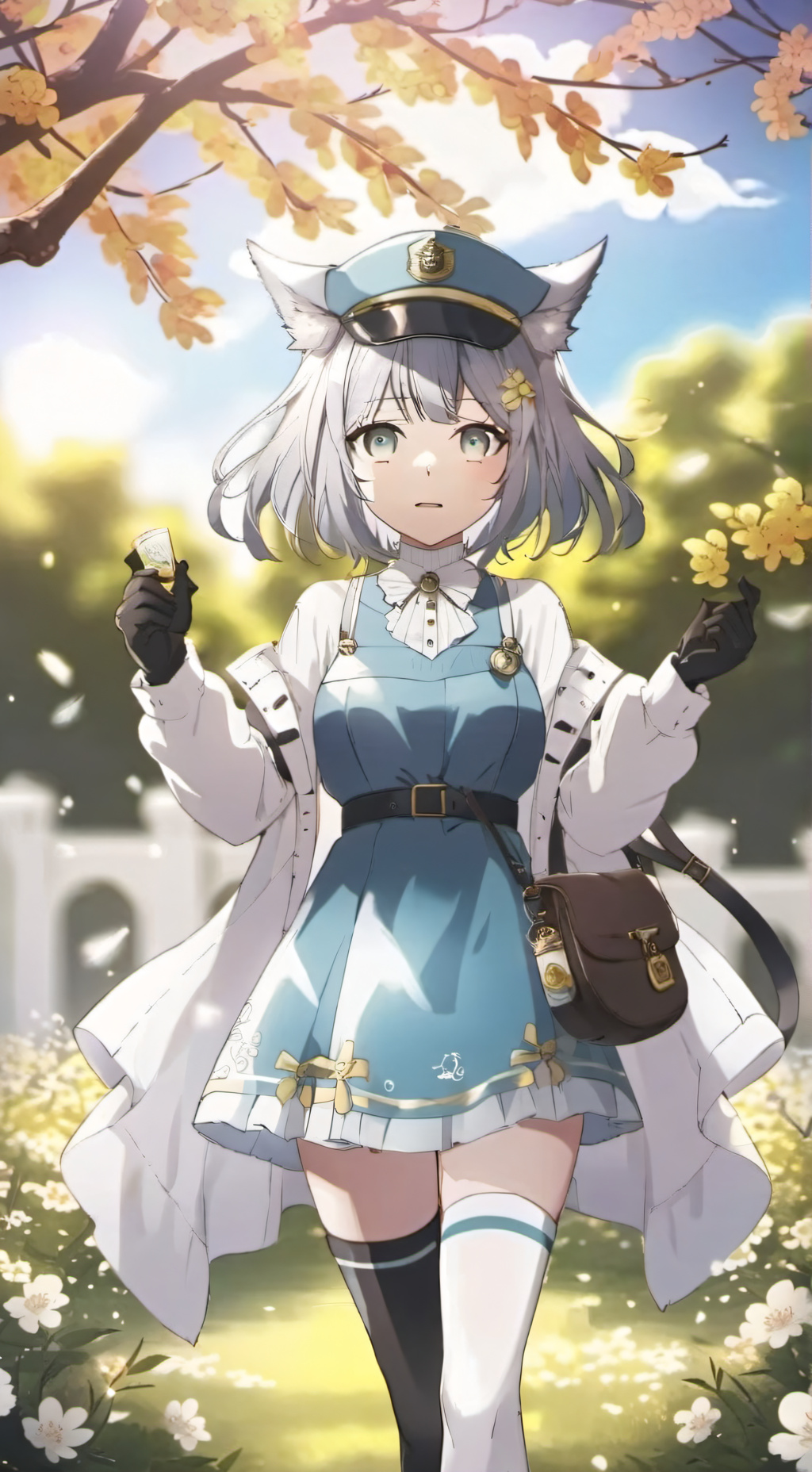 ai character: Policia (Señora) background