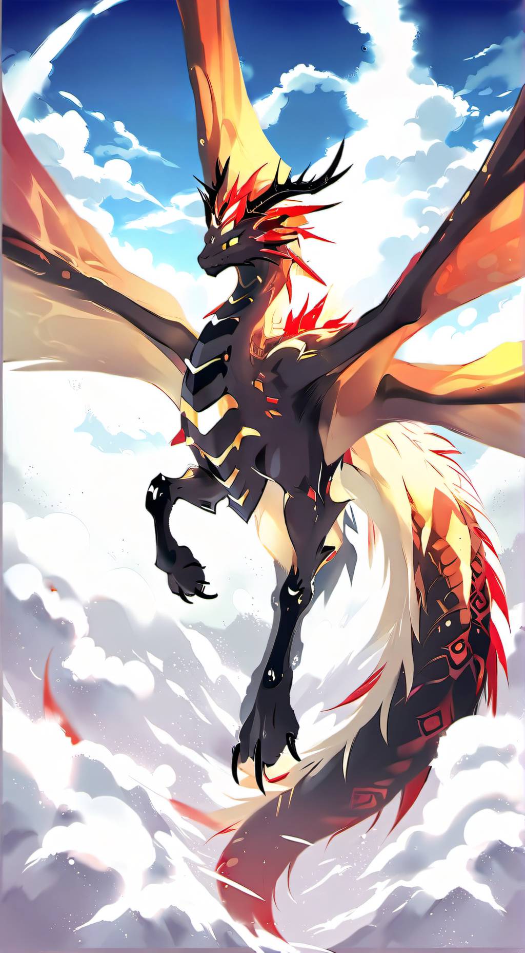 ai character: flare background