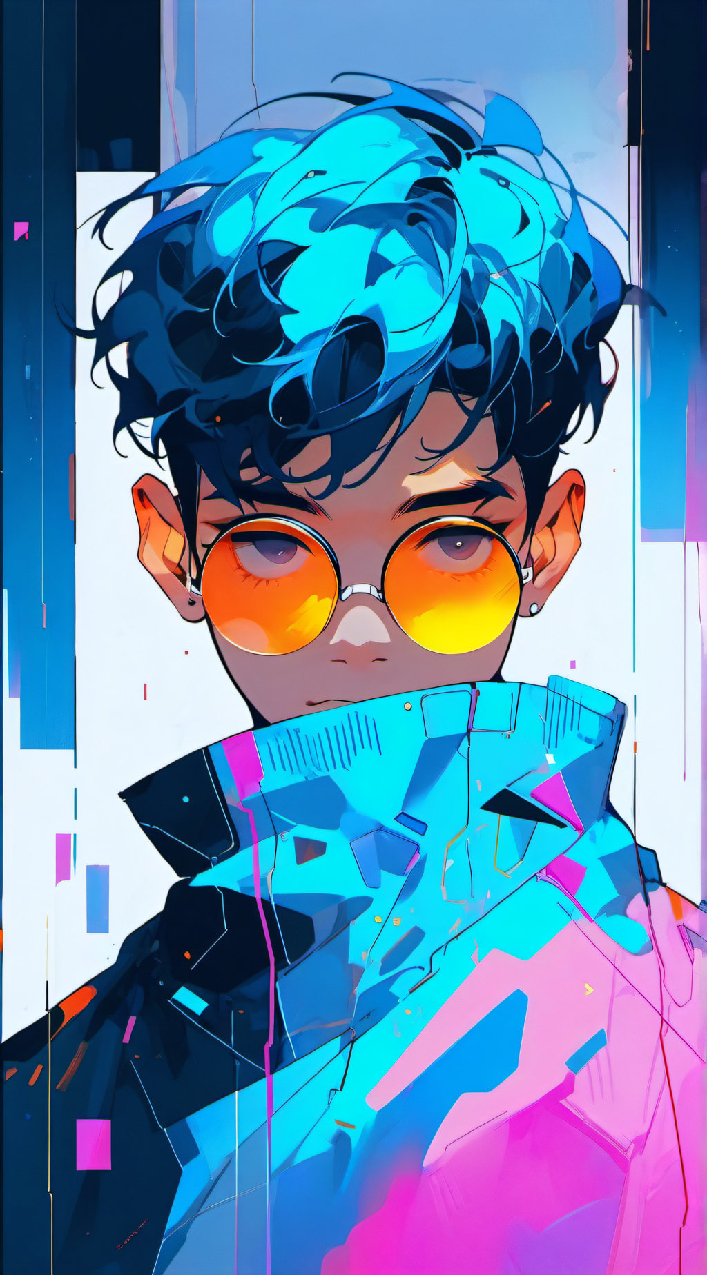 ai character: Pixel background