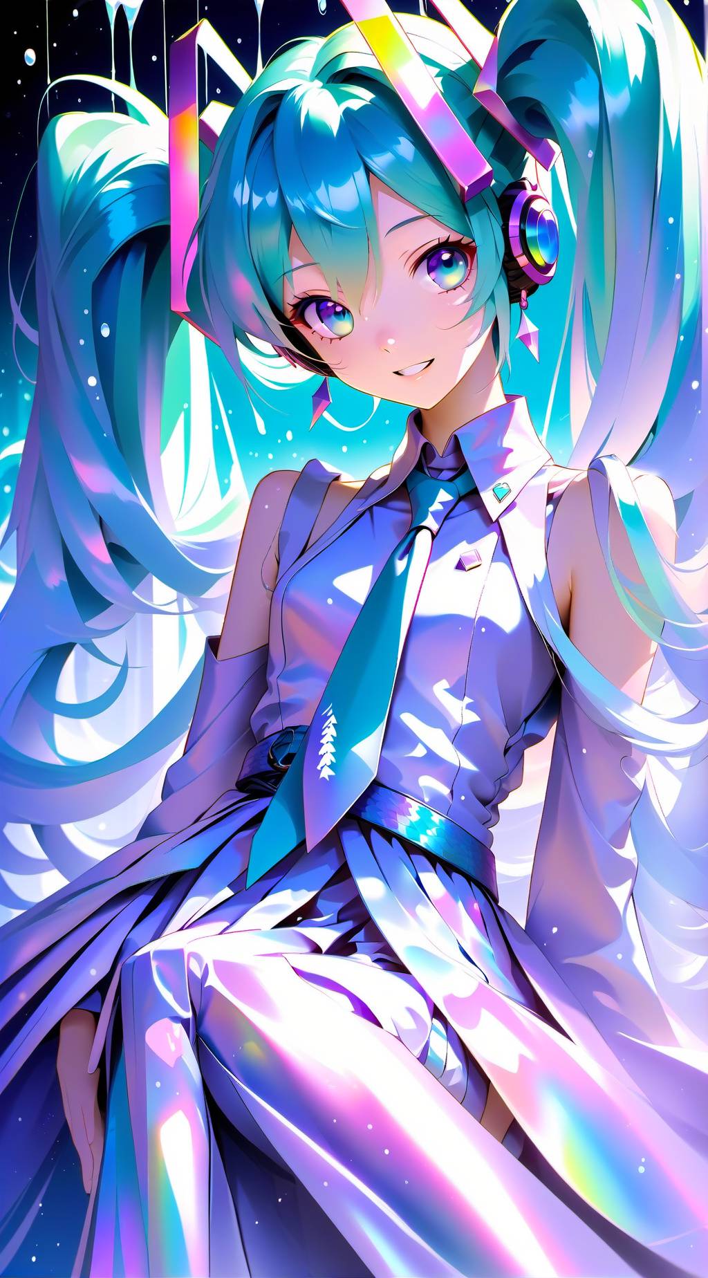 ai character: Hatsune Miku background