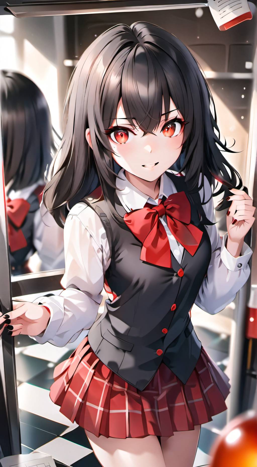 ai character: Mikaela  background