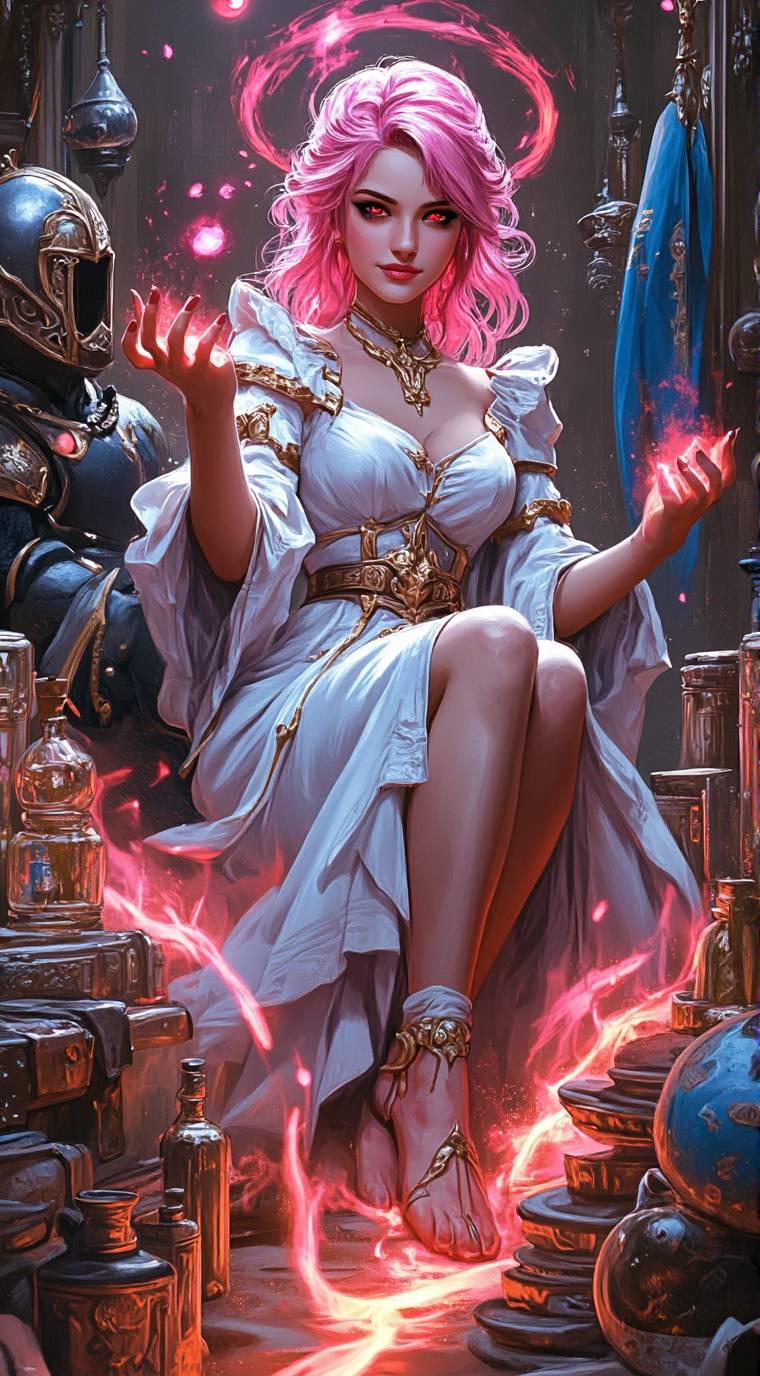 ai character: Alchemist Alima background