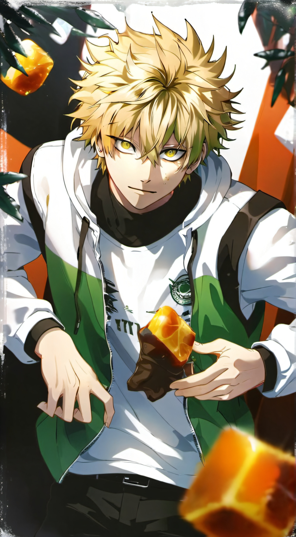 ai character: bakugo katsuki  background