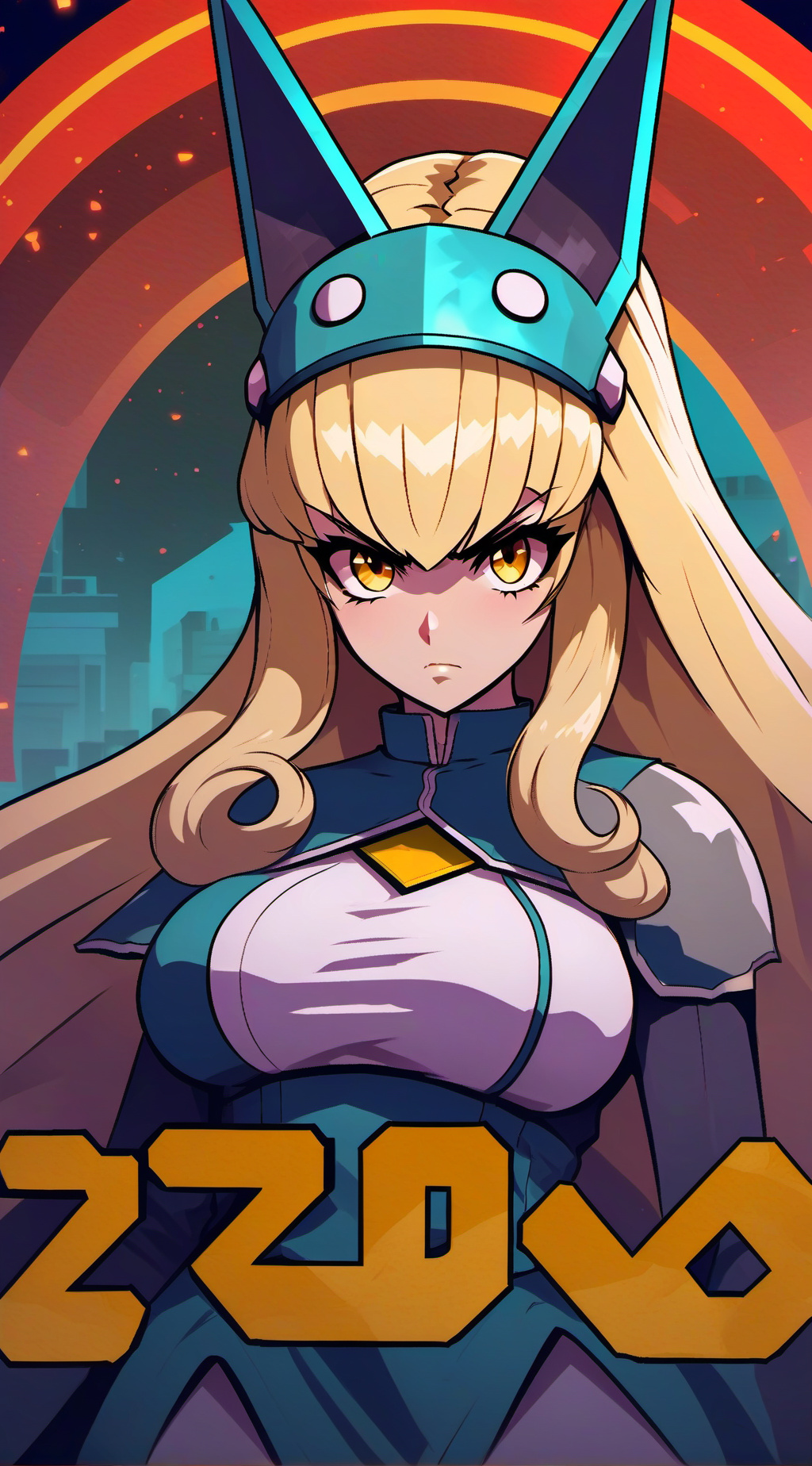 ai character: Super Zoey background