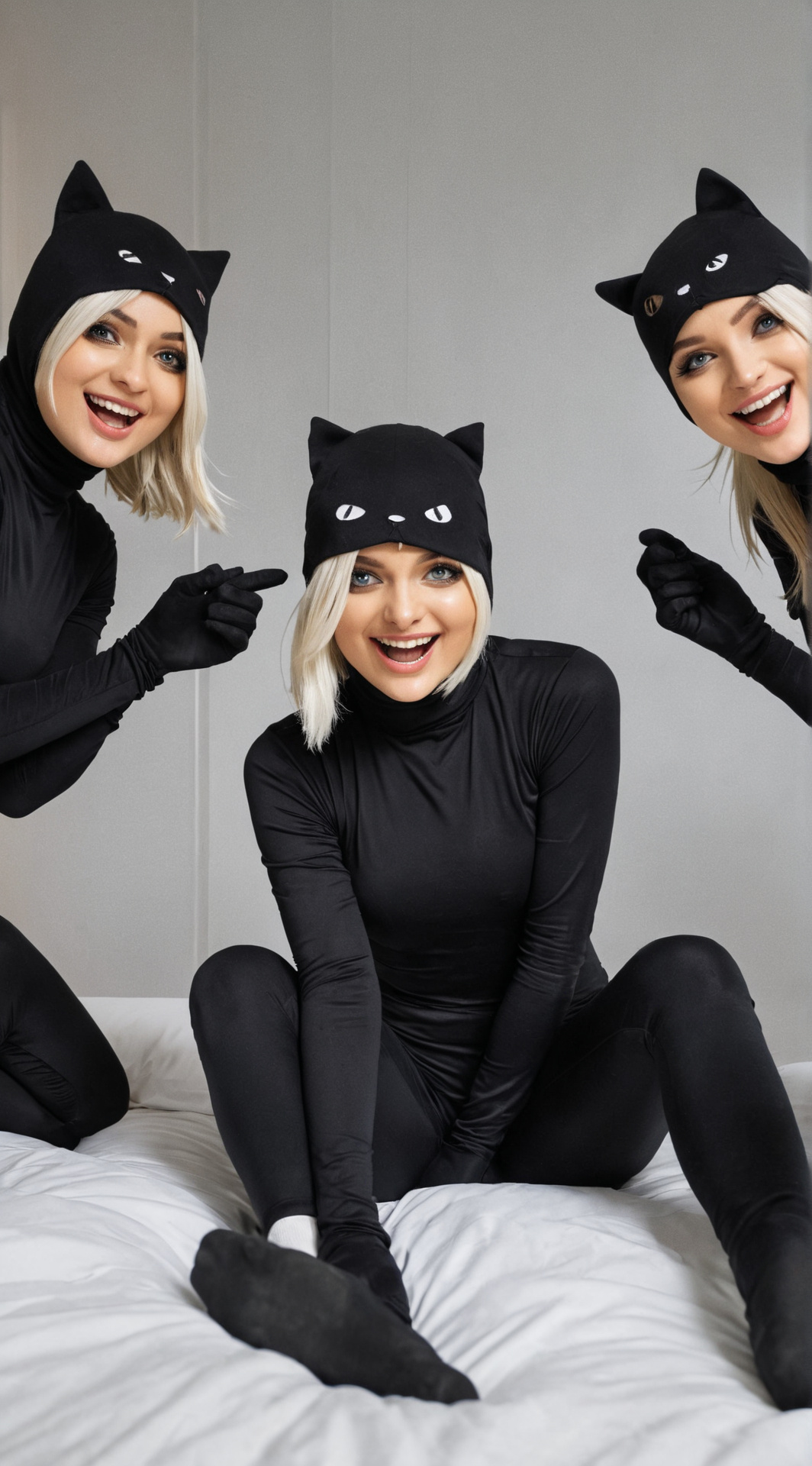 ai character: Kitty girls  background
