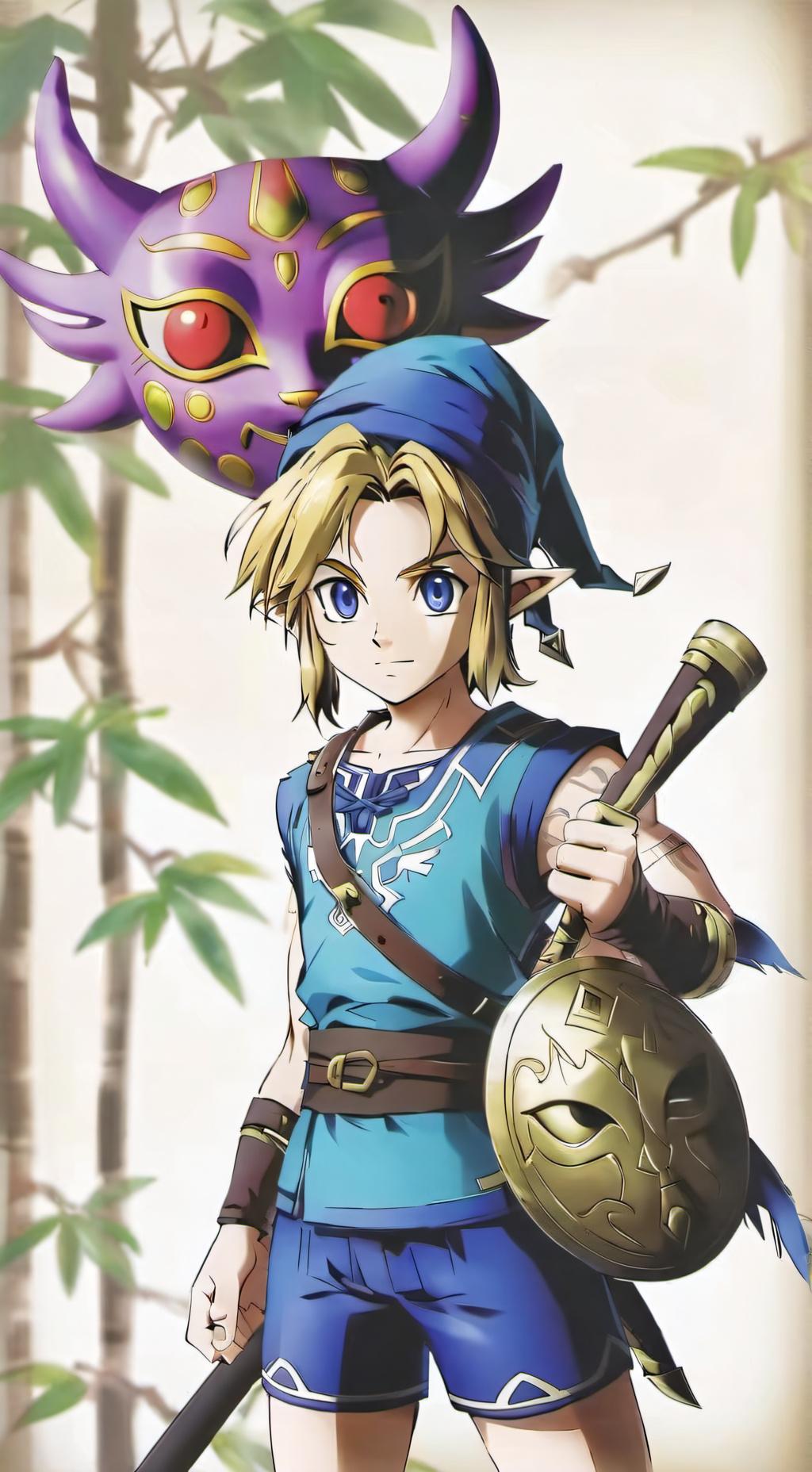 ai character: Hero child link background
