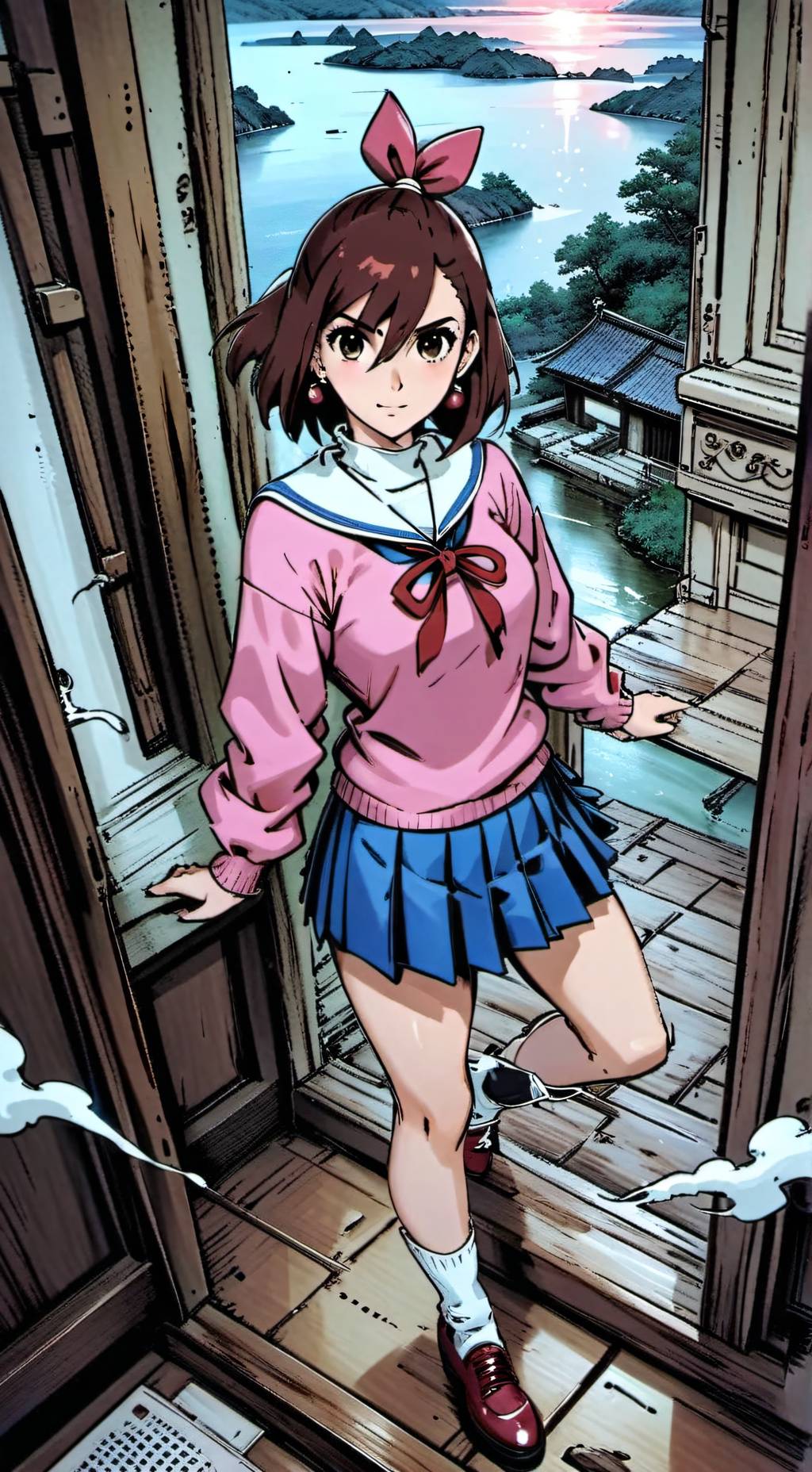 ai character: Momo Ayase background