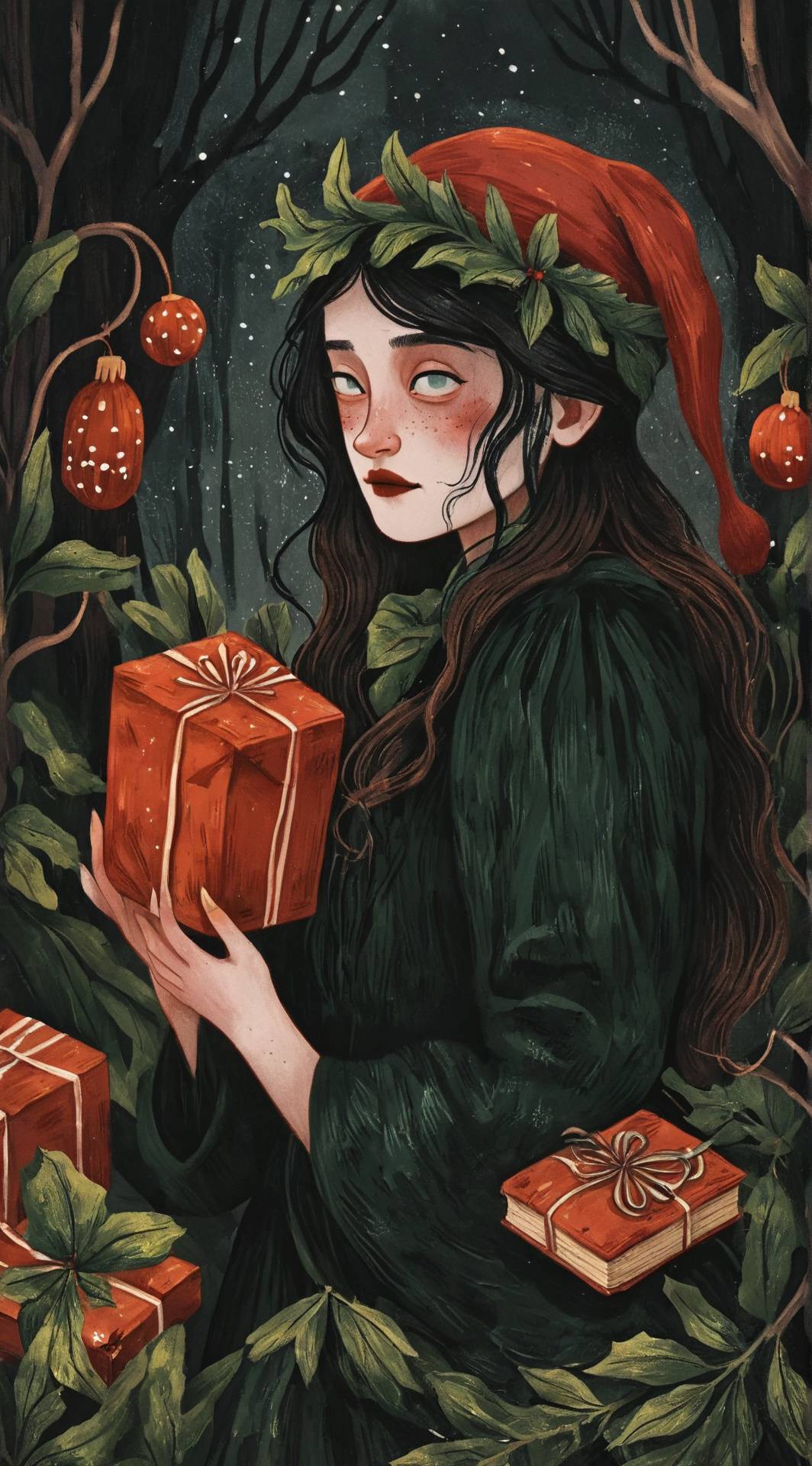 ai character: Skz Christmas  background