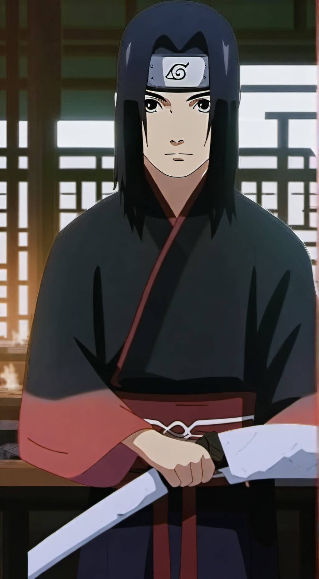 ai character: Itachi Uchiha  background