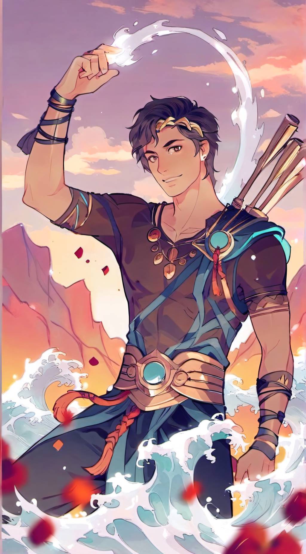 ai character: PJO ROAD TRIP!! background