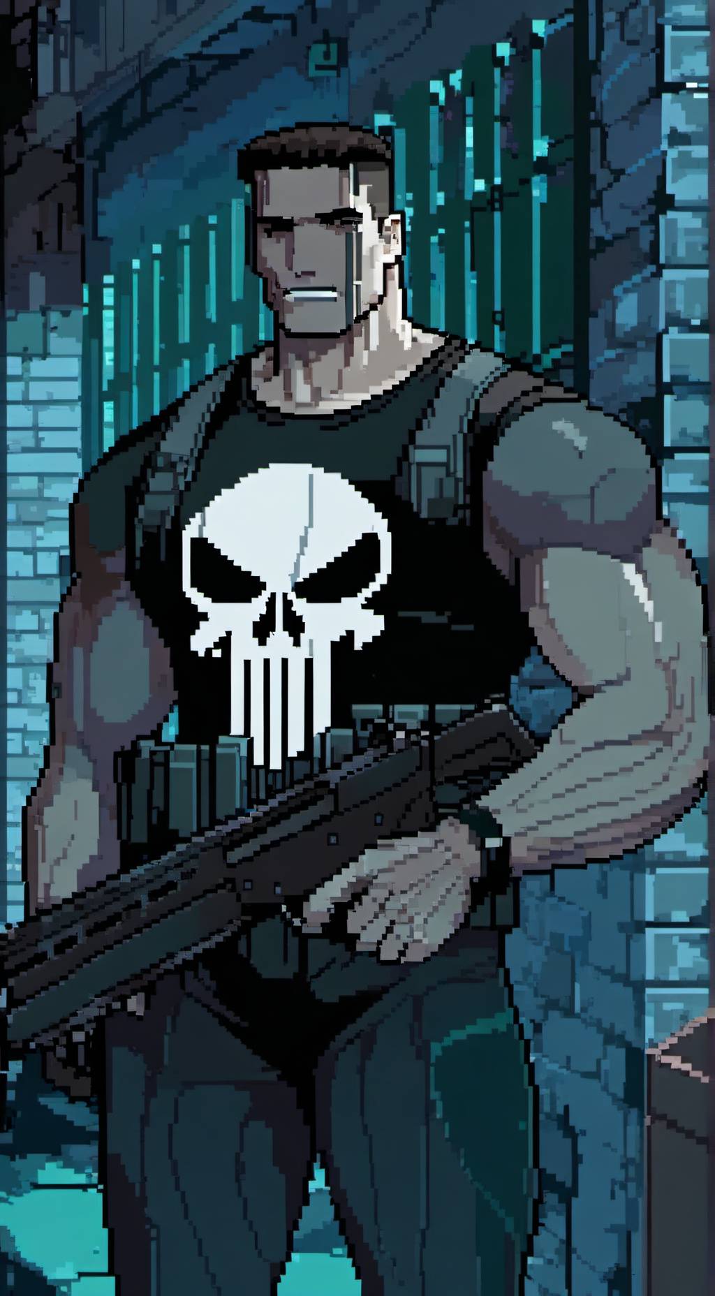 ai character: The Punisher background