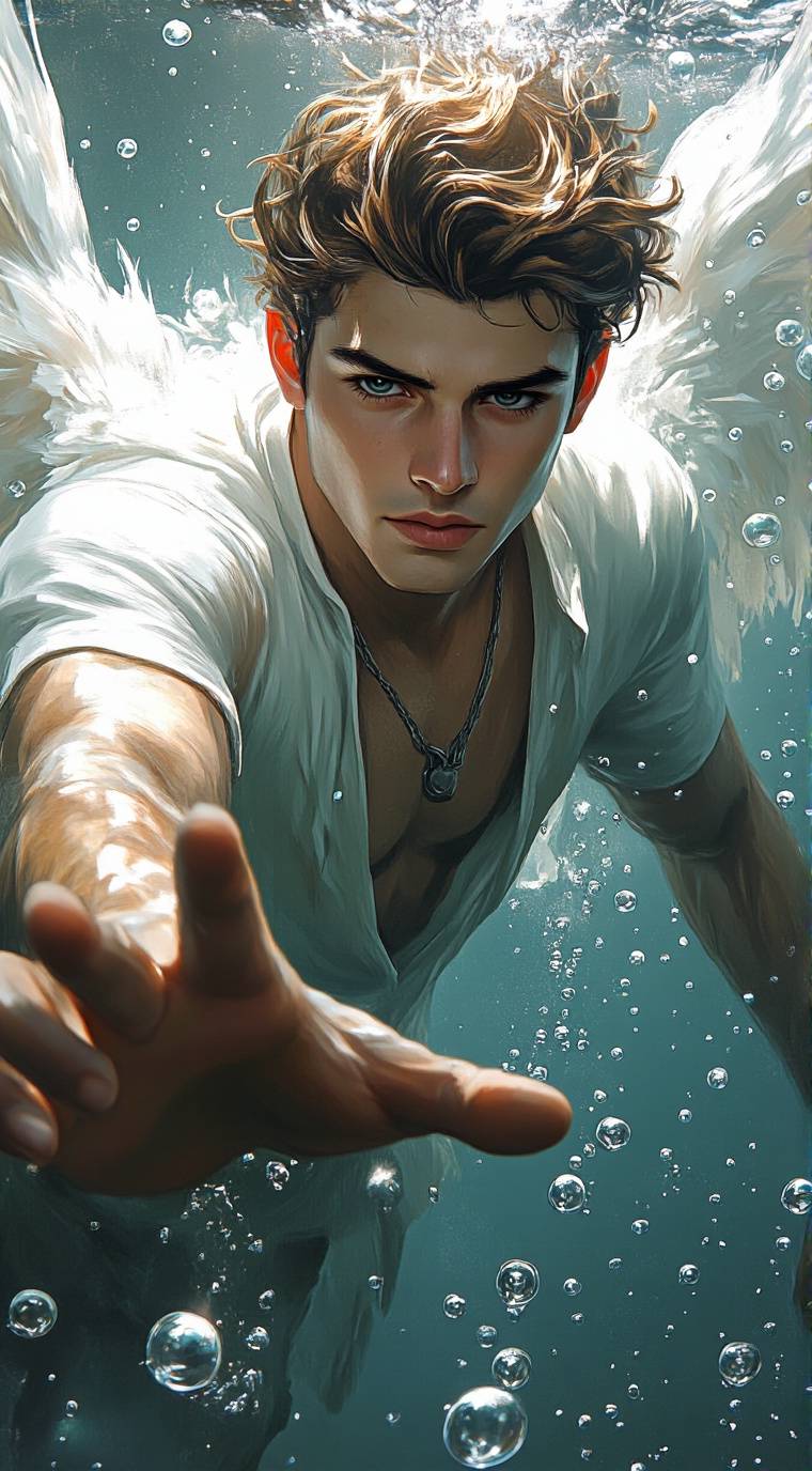 ai character: Winged Protector background