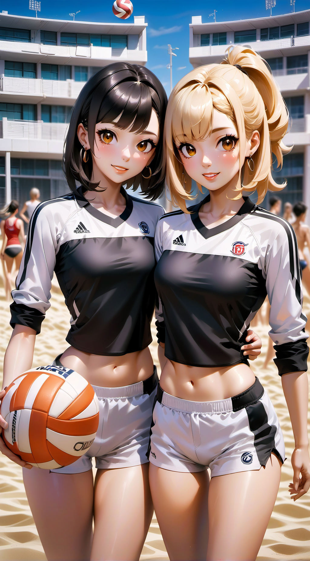 ai character: Candy & Cookie background