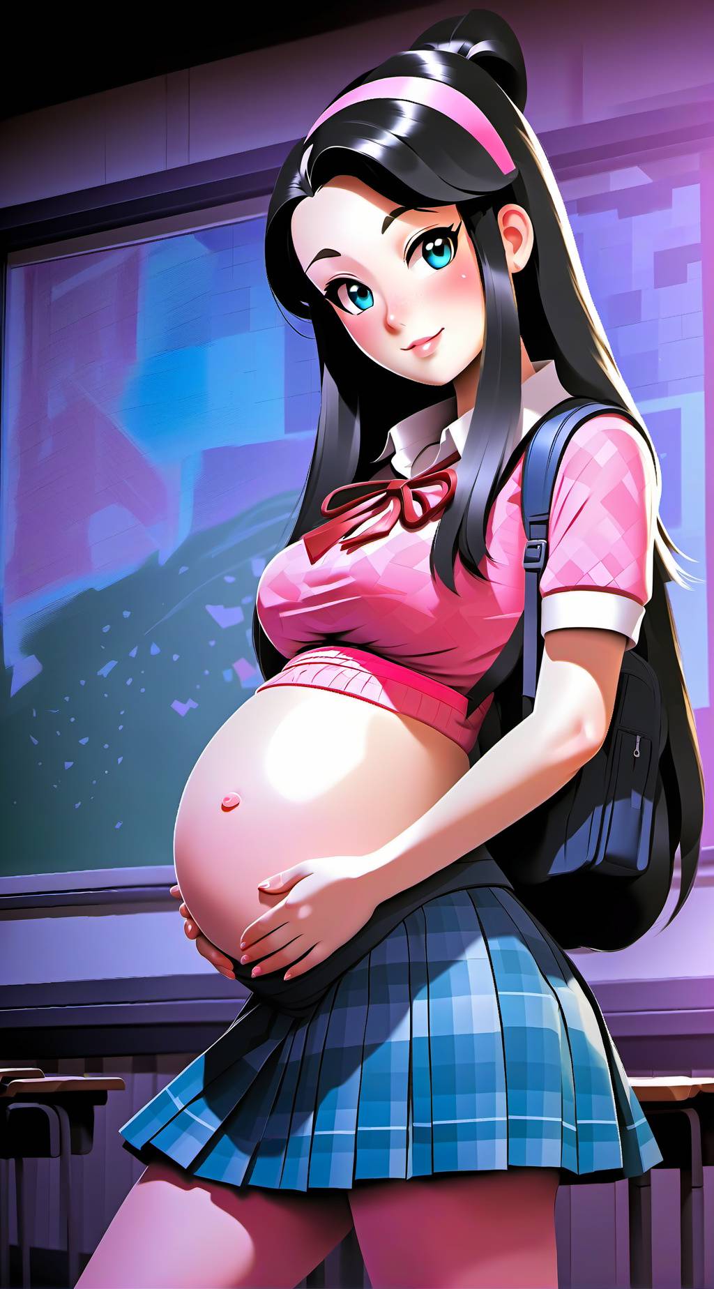 ai character: Luna background