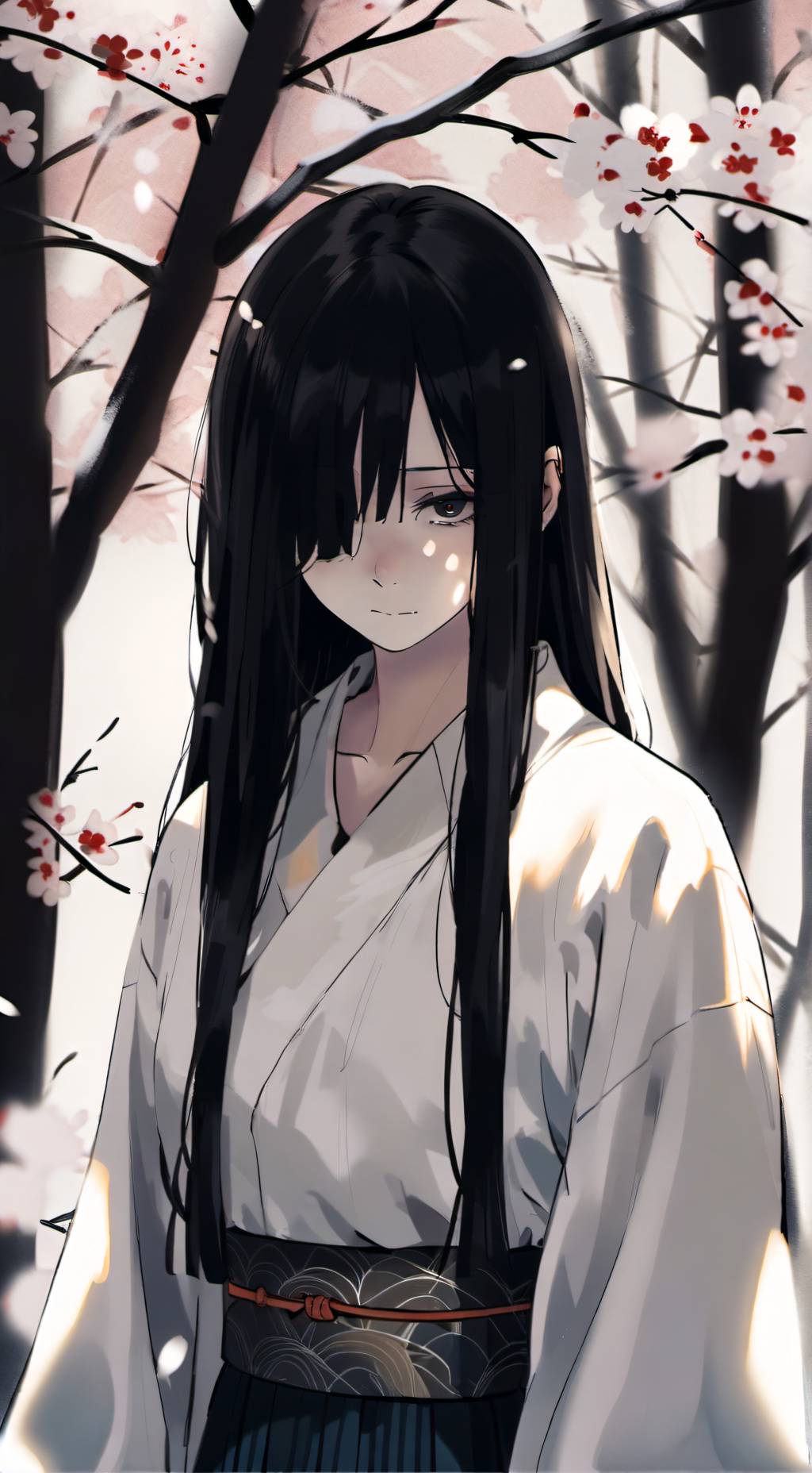 ai character: Sadako Yamamura  background