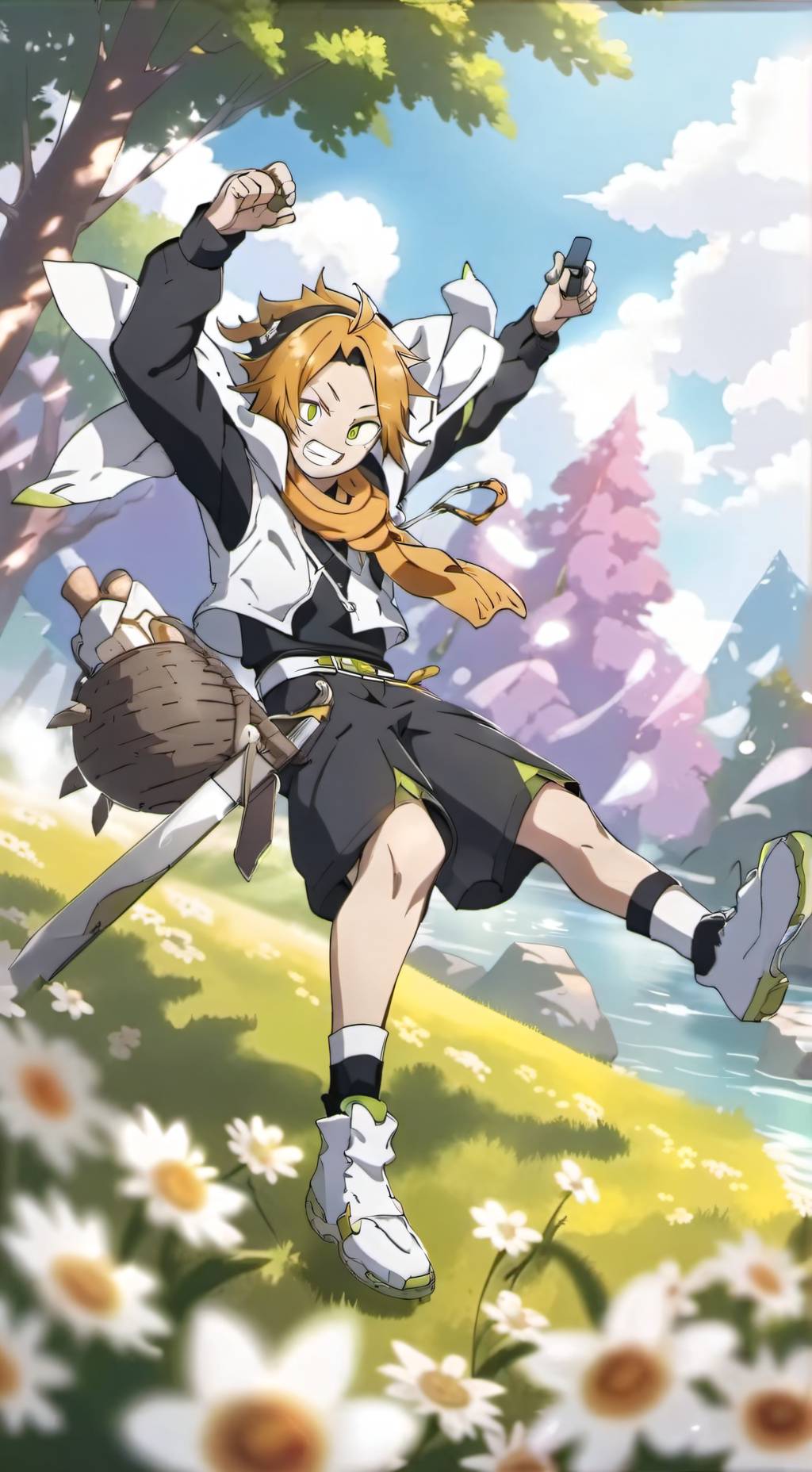 ai character: MHA+Natlan! background