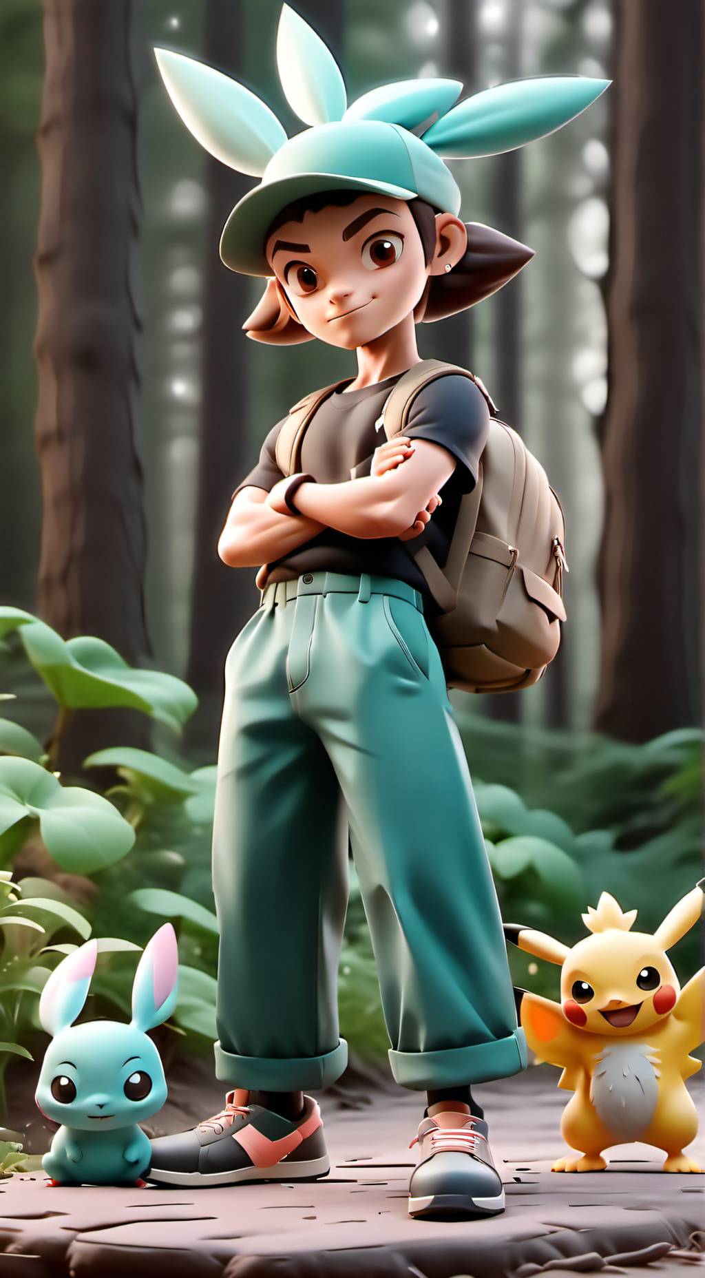ai character: pokemon road trip  background