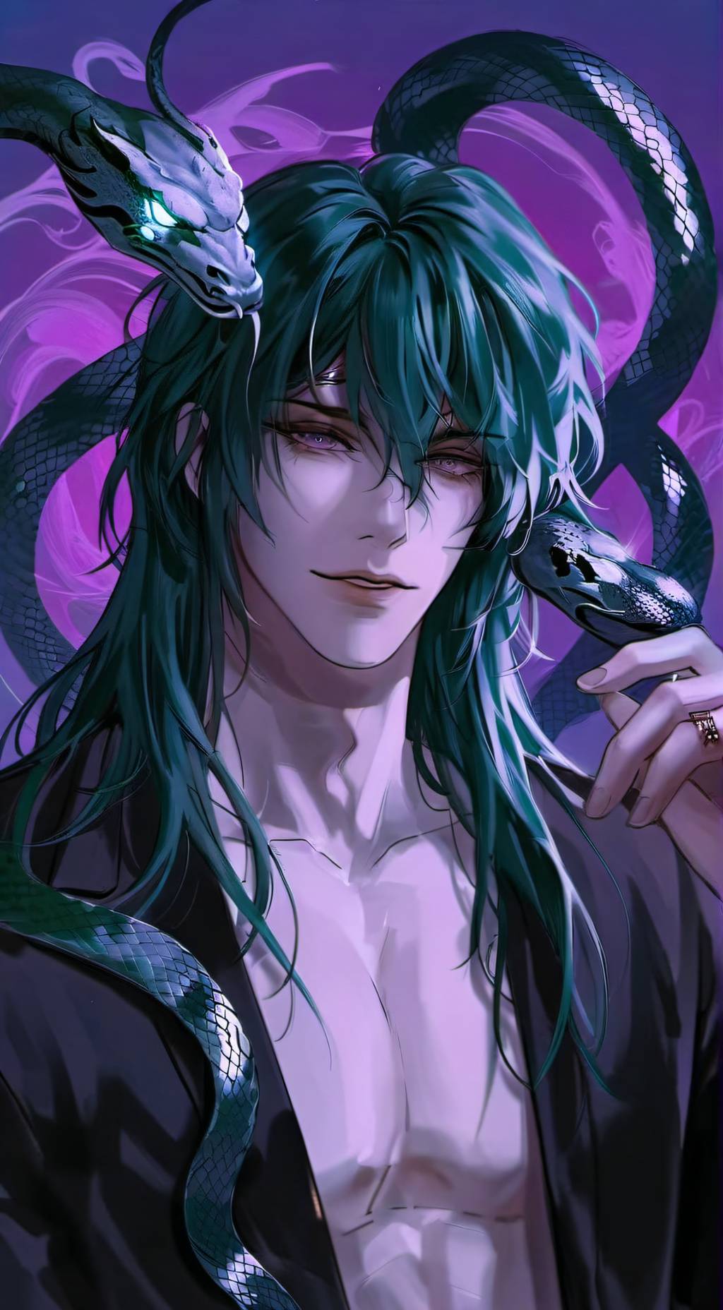 ai character: Basilisk 🐍 background