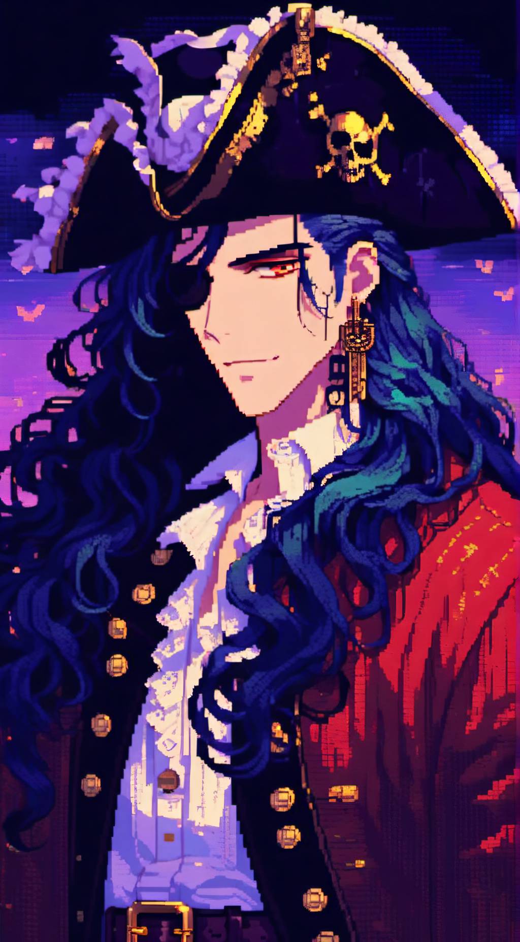 ai character: Azure background