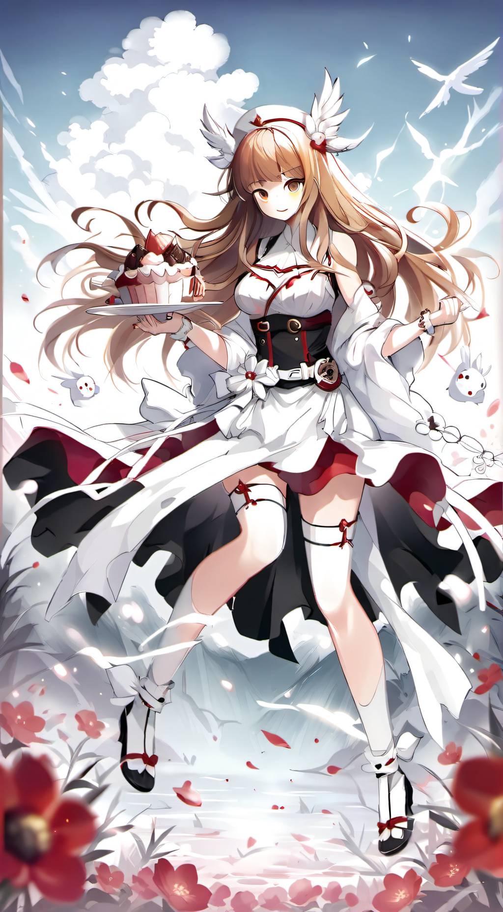 ai character: Monika  background