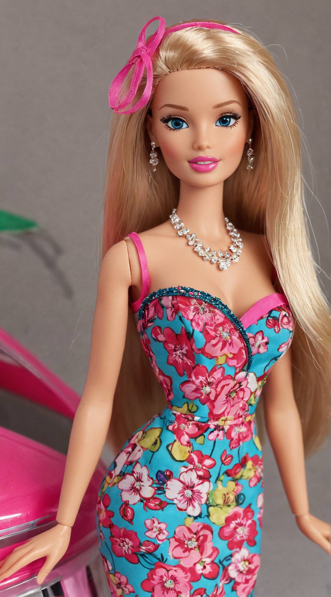 ai character: Barbie background