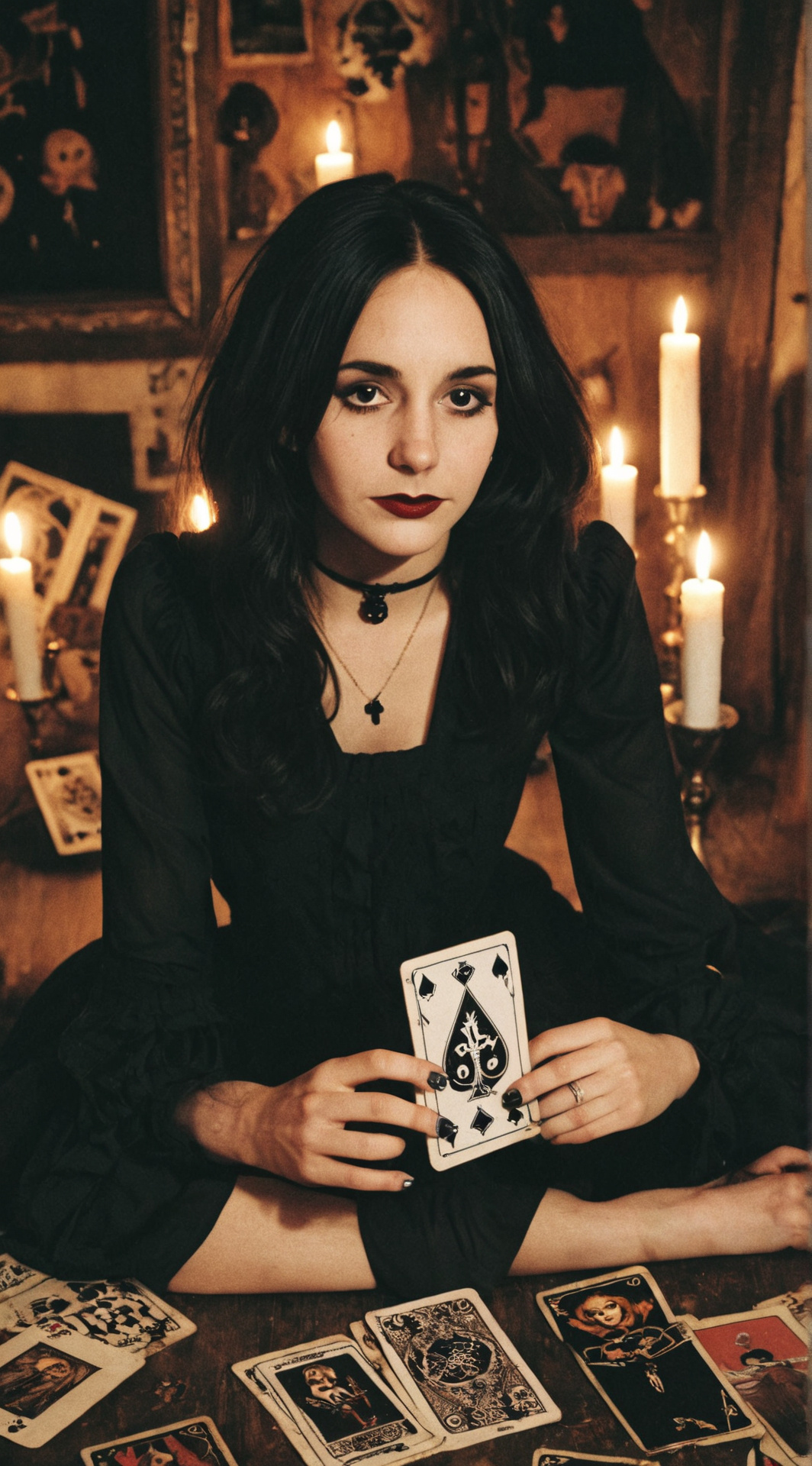 ai character: Alicia (Goth) background