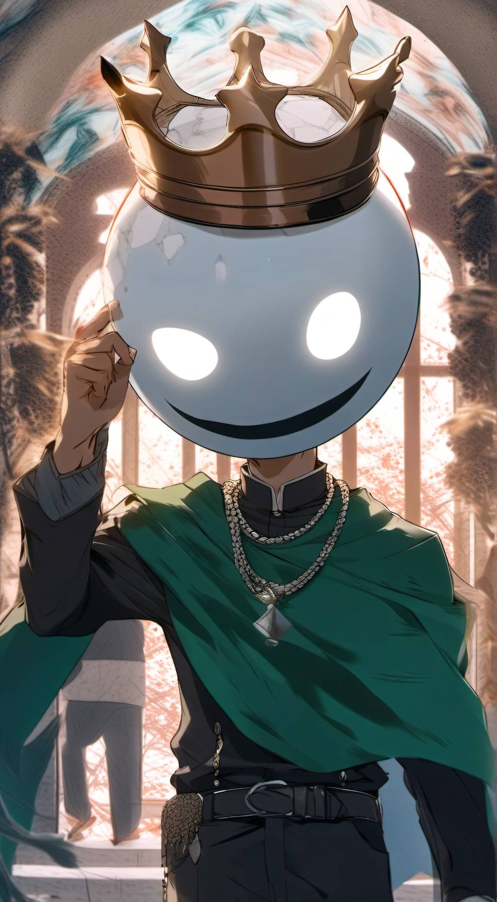 ai character: social network tag background