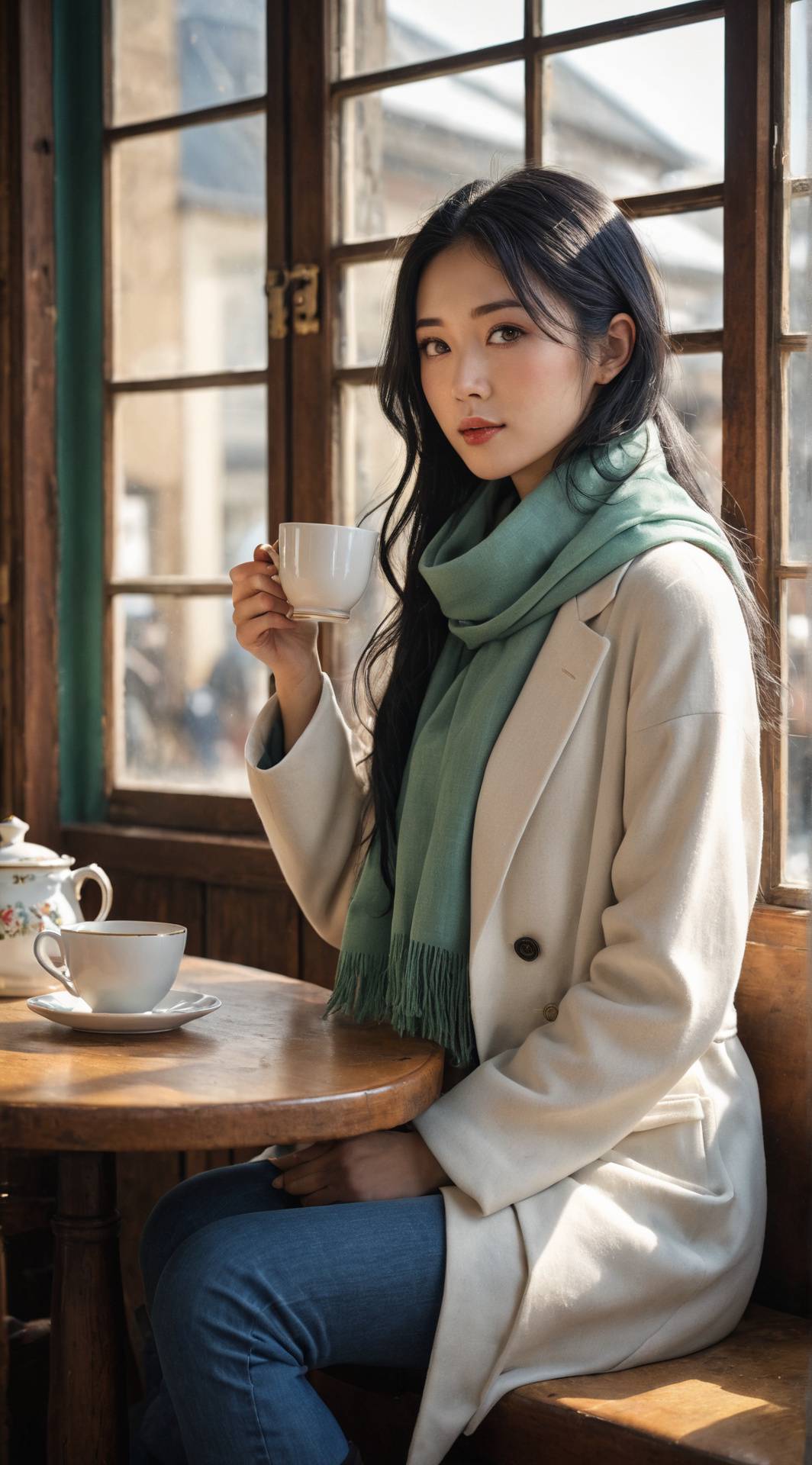 ai character: Momoka Sato background