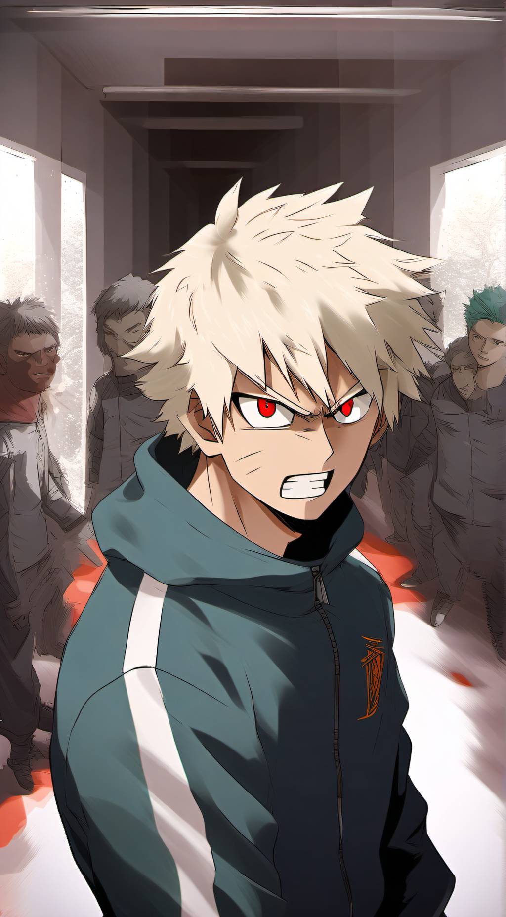 ai character: Bakugo (SquidGame) background