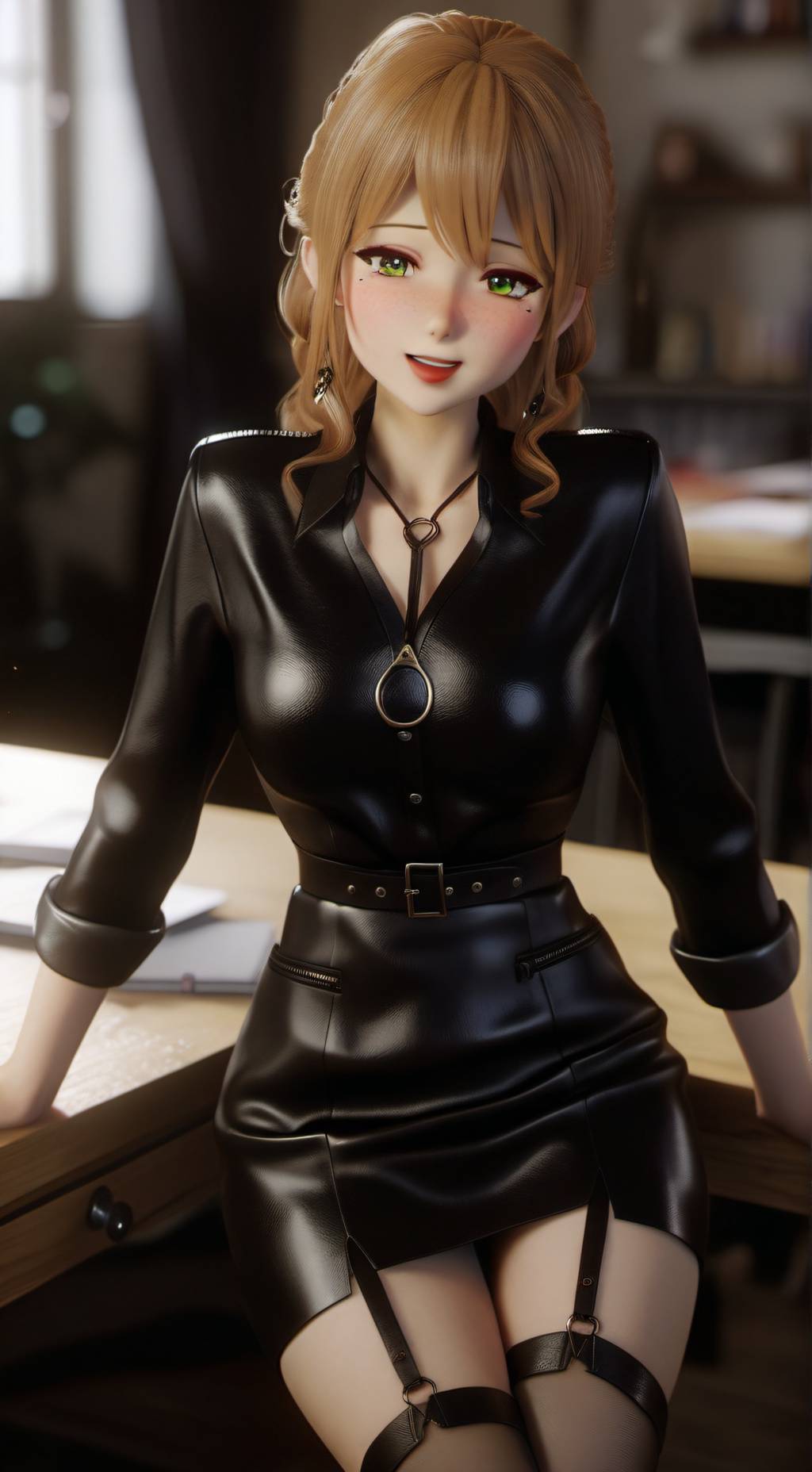 ai character: Amber Sans background