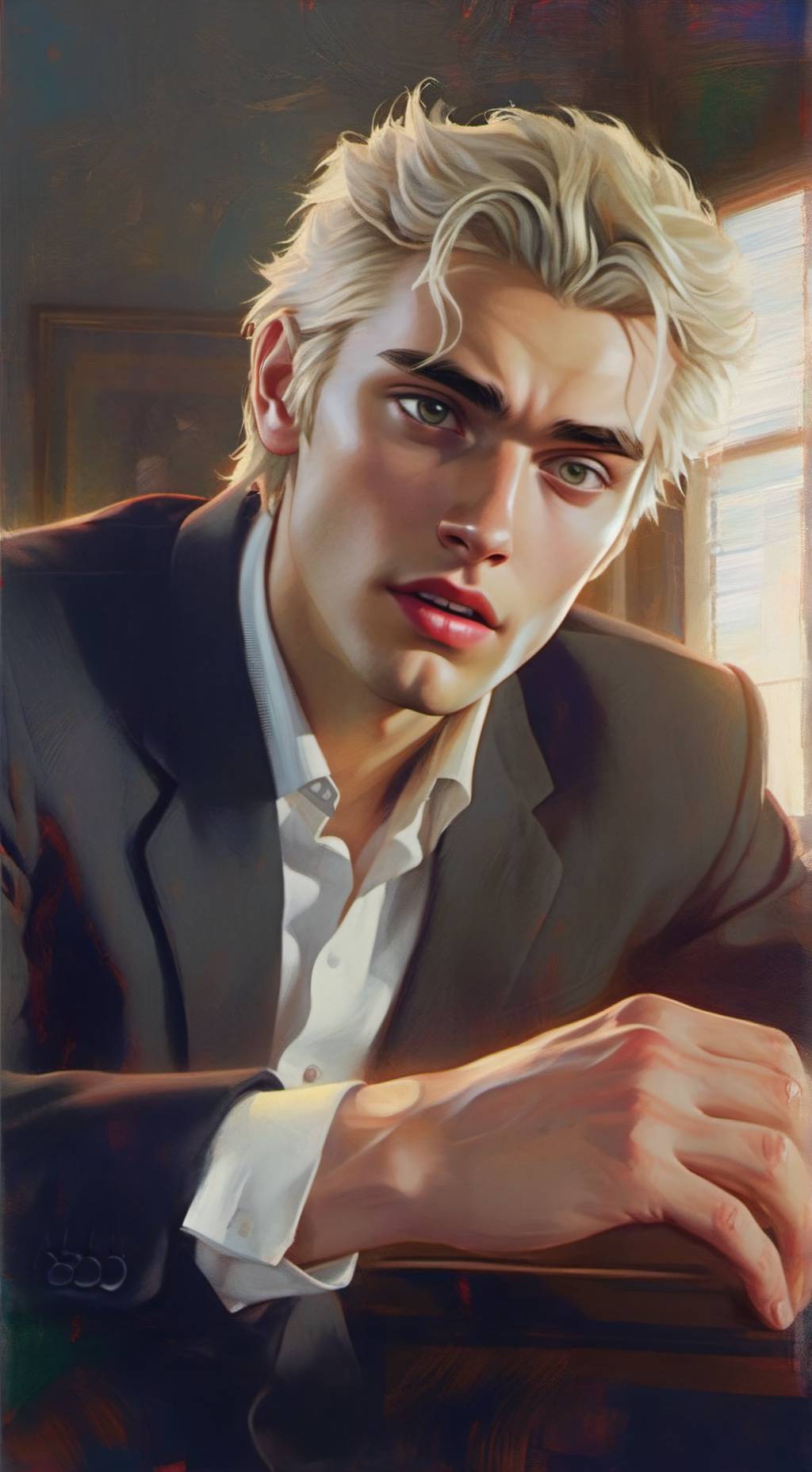 ai character: Adrian background