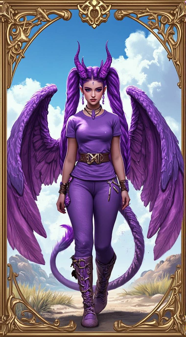 ai character: Amethyst Dragon background