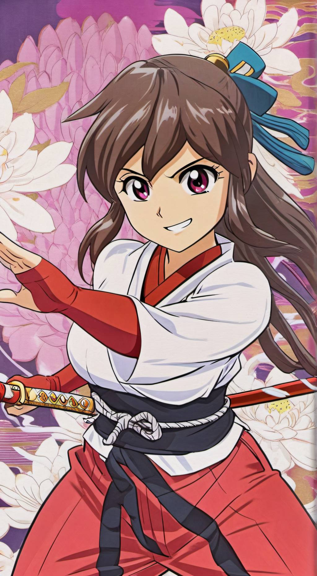 ai character: Koto Sparkles background