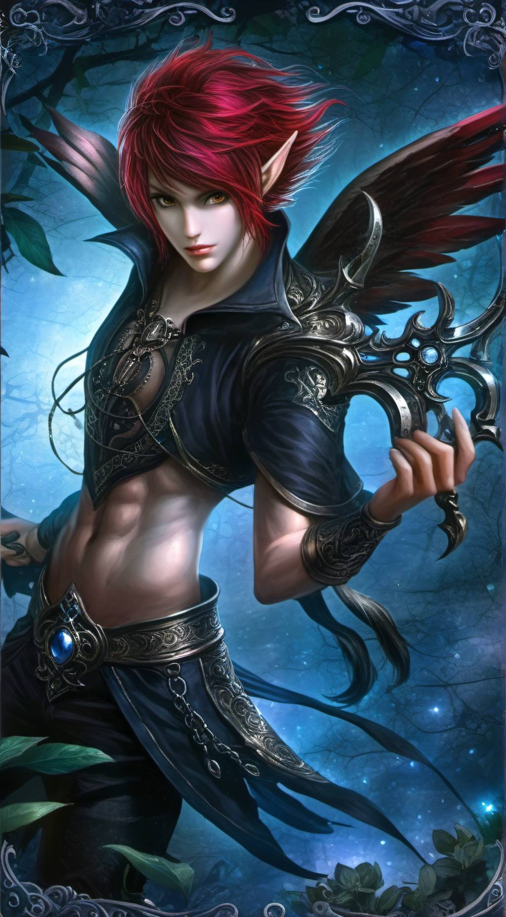 ai character: Andryiel Mythrill background