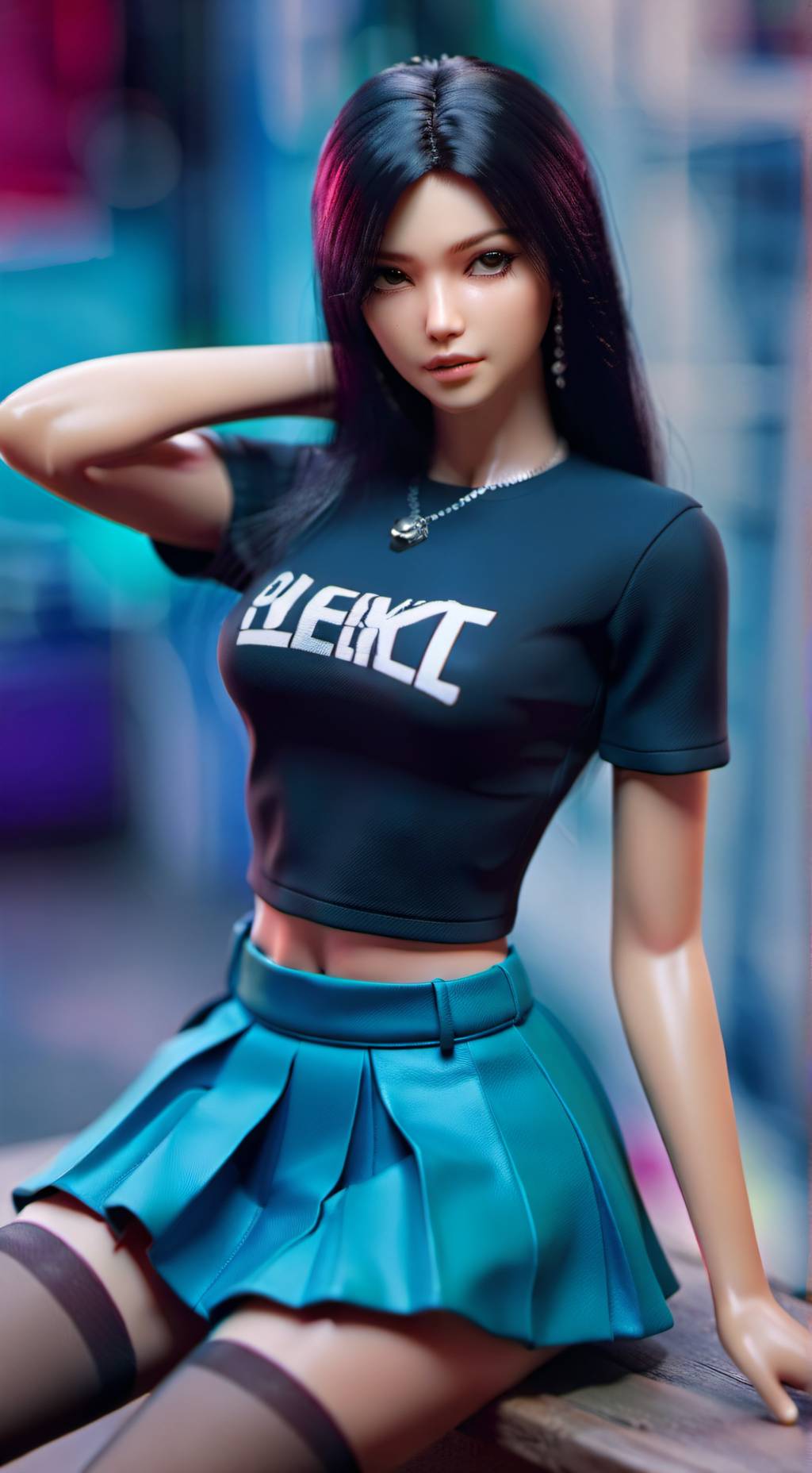 ai character: Luna Oscuro background