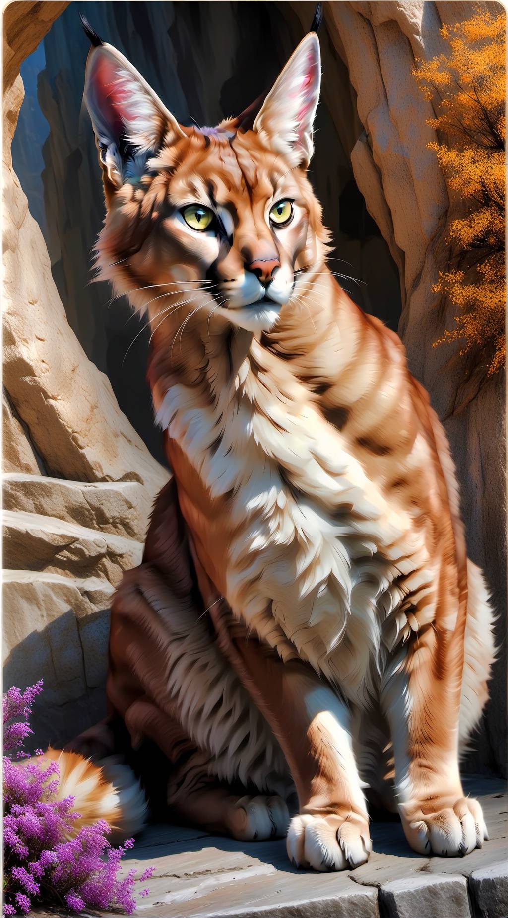 ai character: life of a caracal background