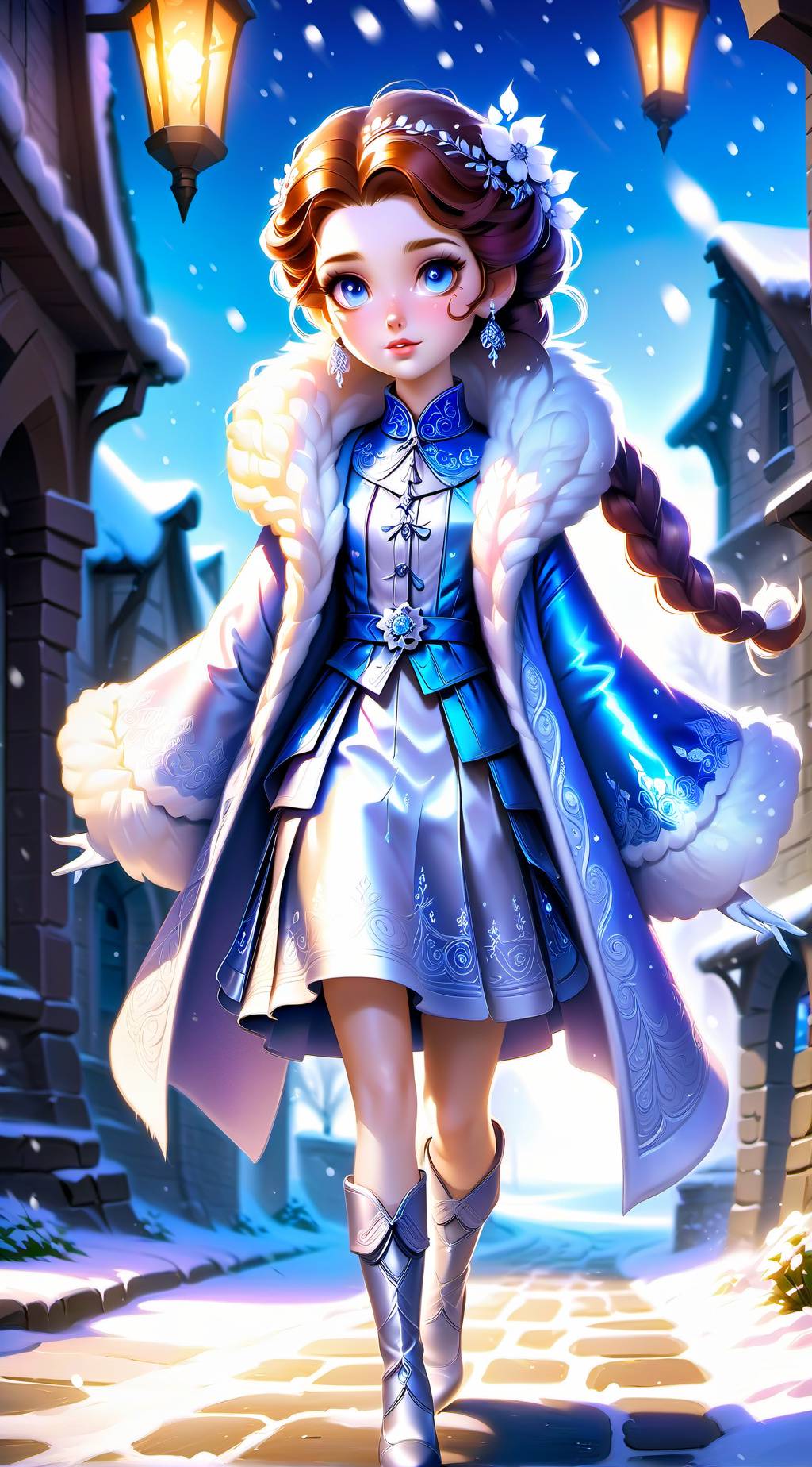 ai character: Vivienne frostborn background