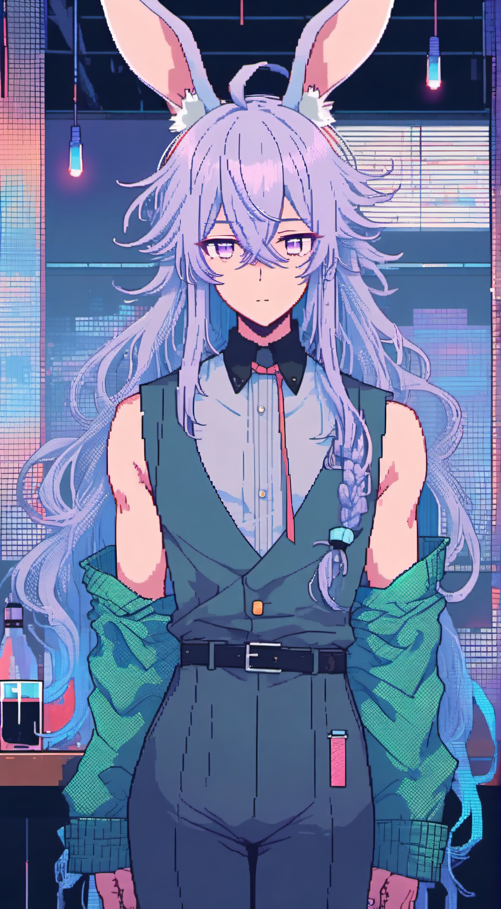 ai character: Cody Cottontail  background