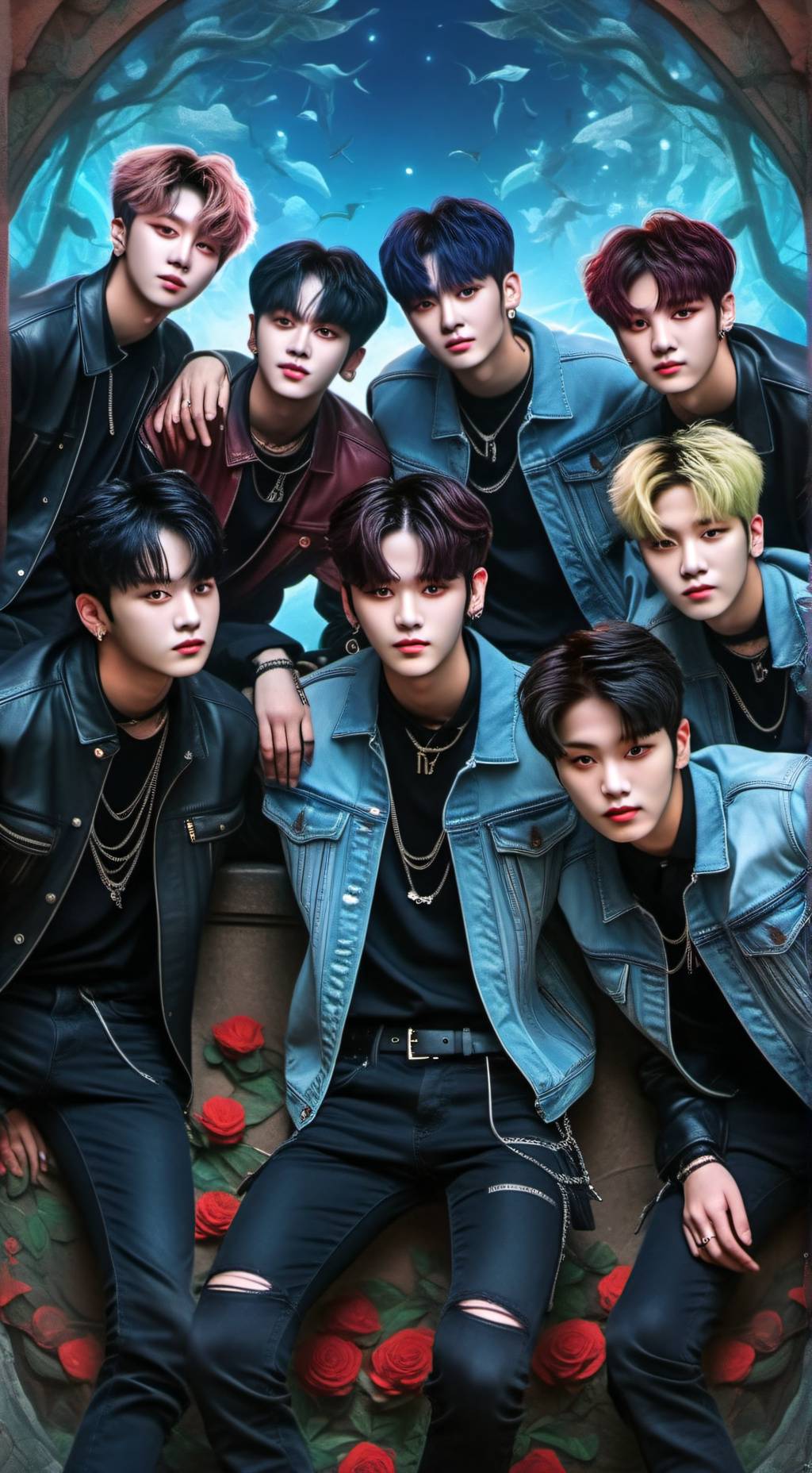 ai character: stray kids background