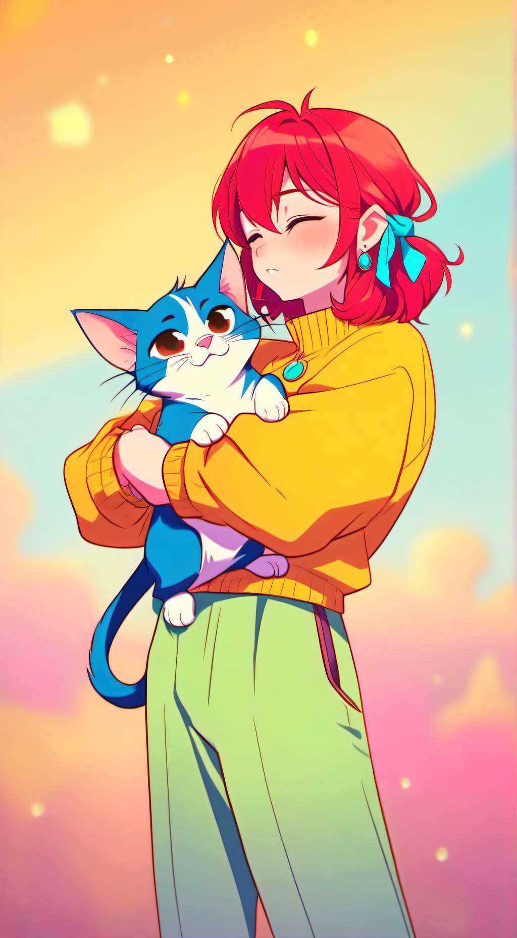 ai character: Stella 💜 background