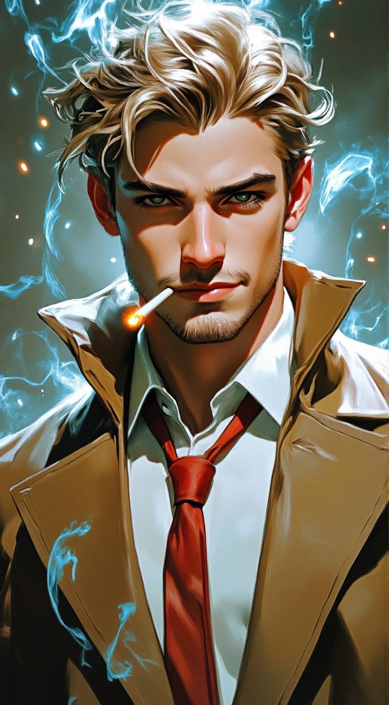 ai character: John Constantine background