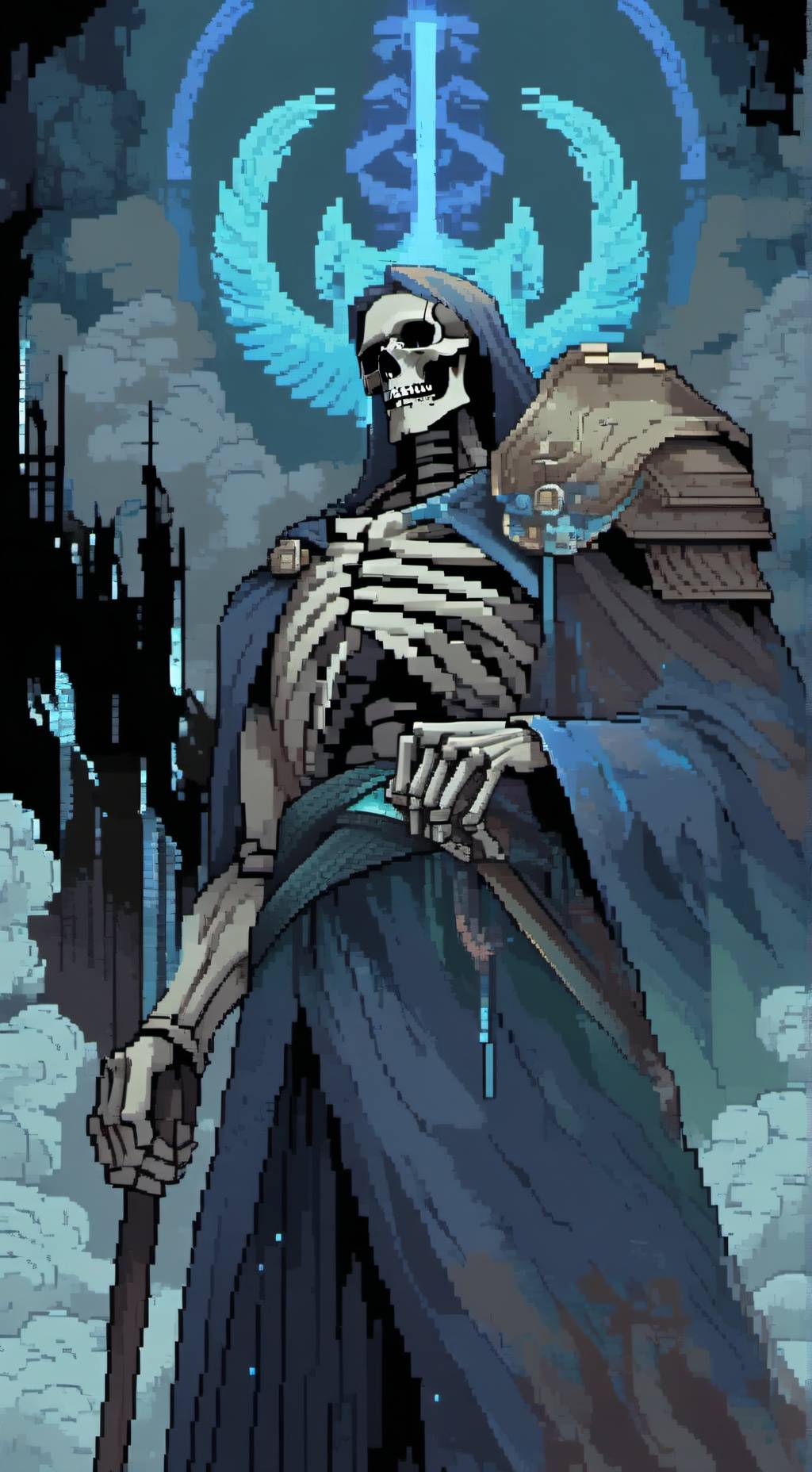 ai character: god of death background