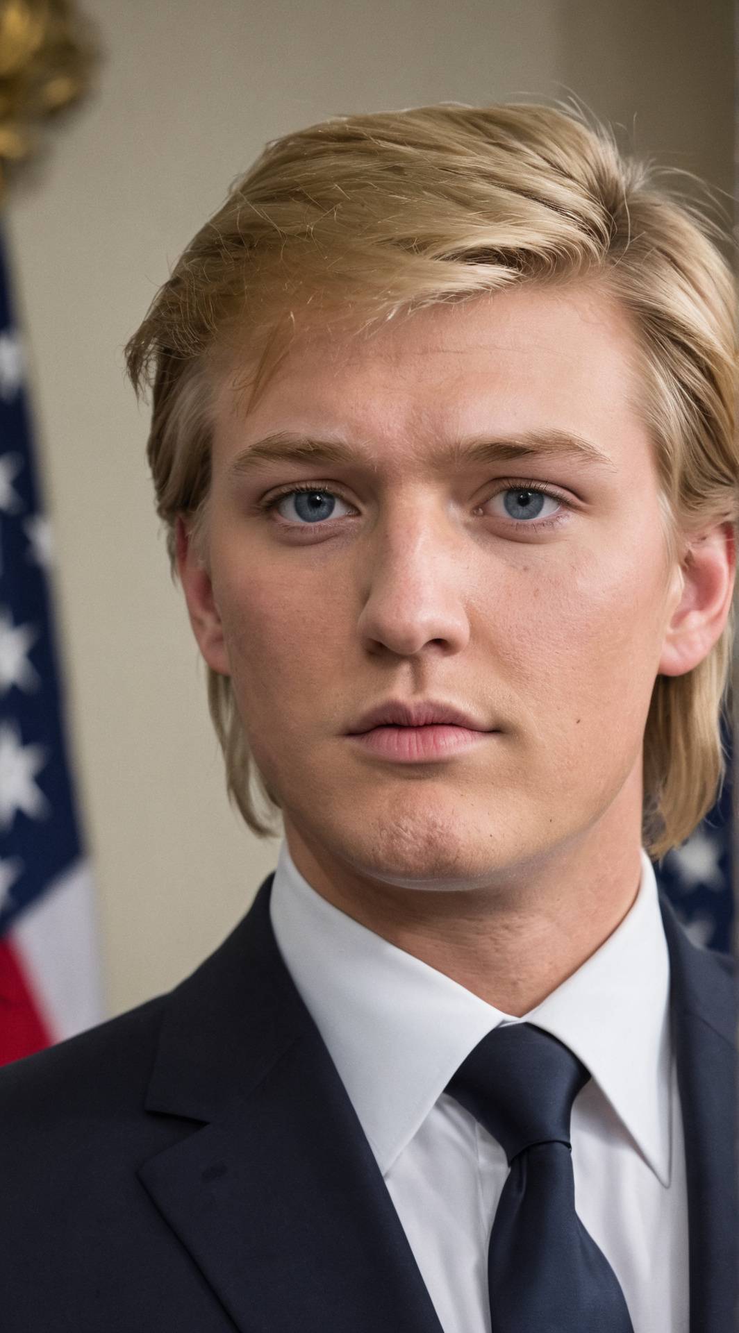 ai character: Donald  background