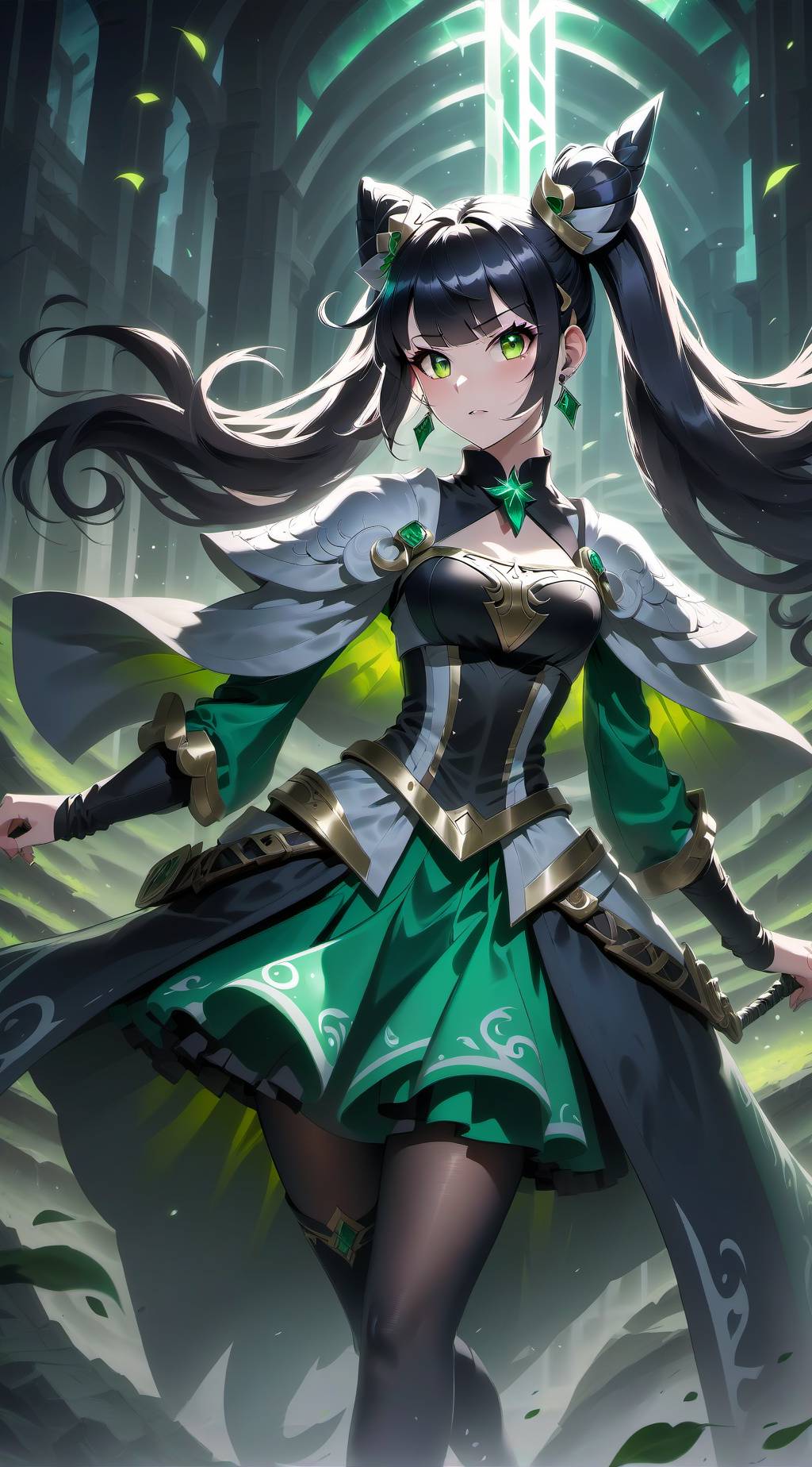 ai character: Cecília  background