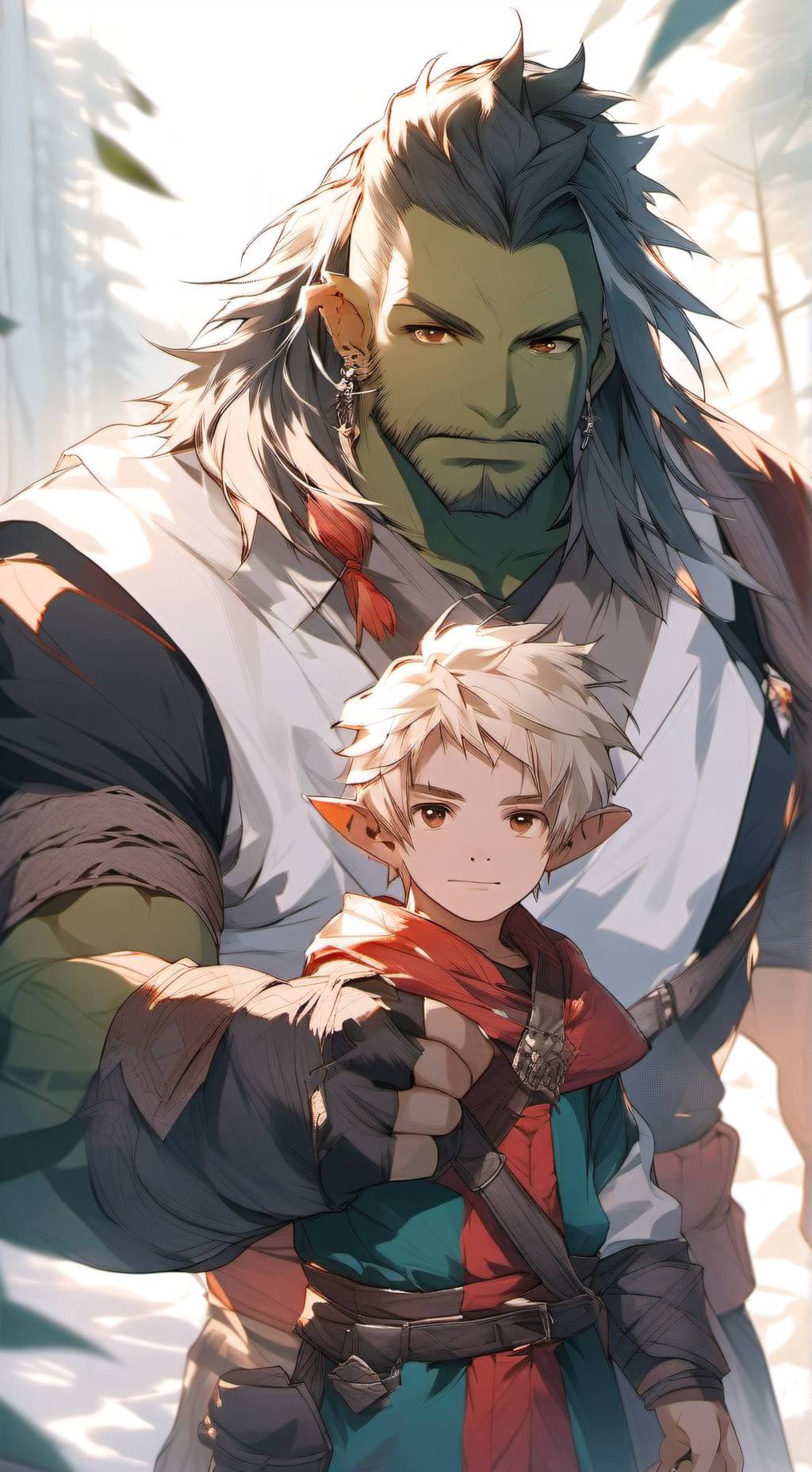 ai character: Dracx & Racoon background