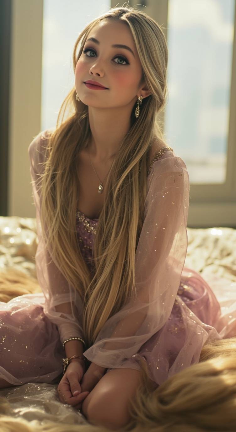 ai character: Rapunzel background