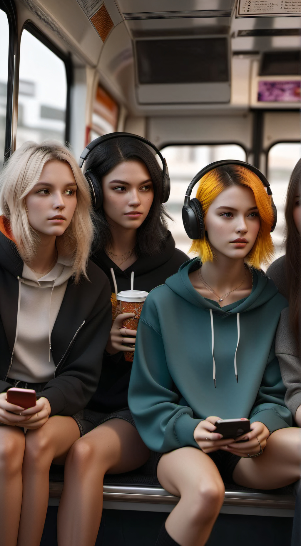 ai character: The bus girls background