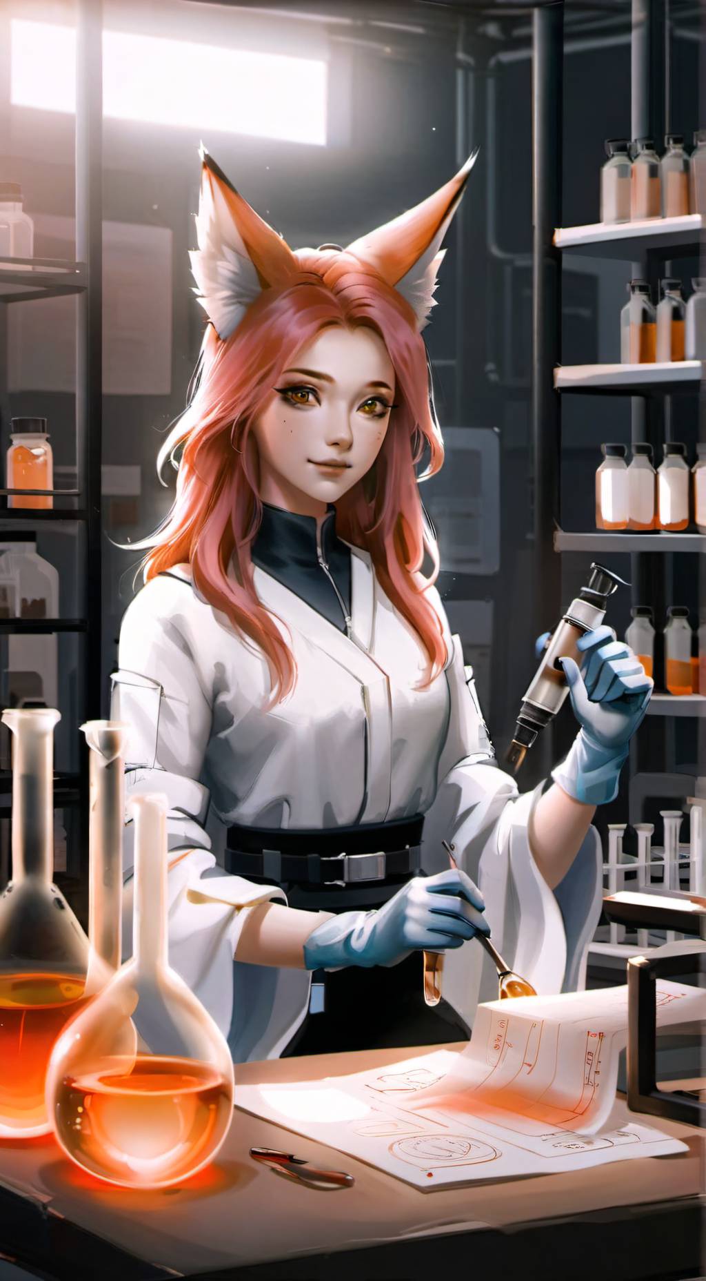 ai character: Scientist Elanor background