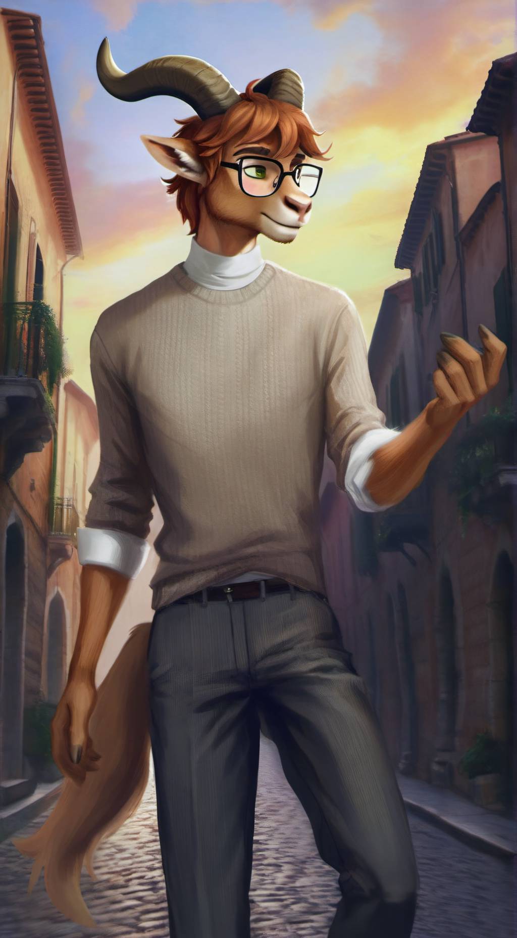 ai character: Alessandro Capra background