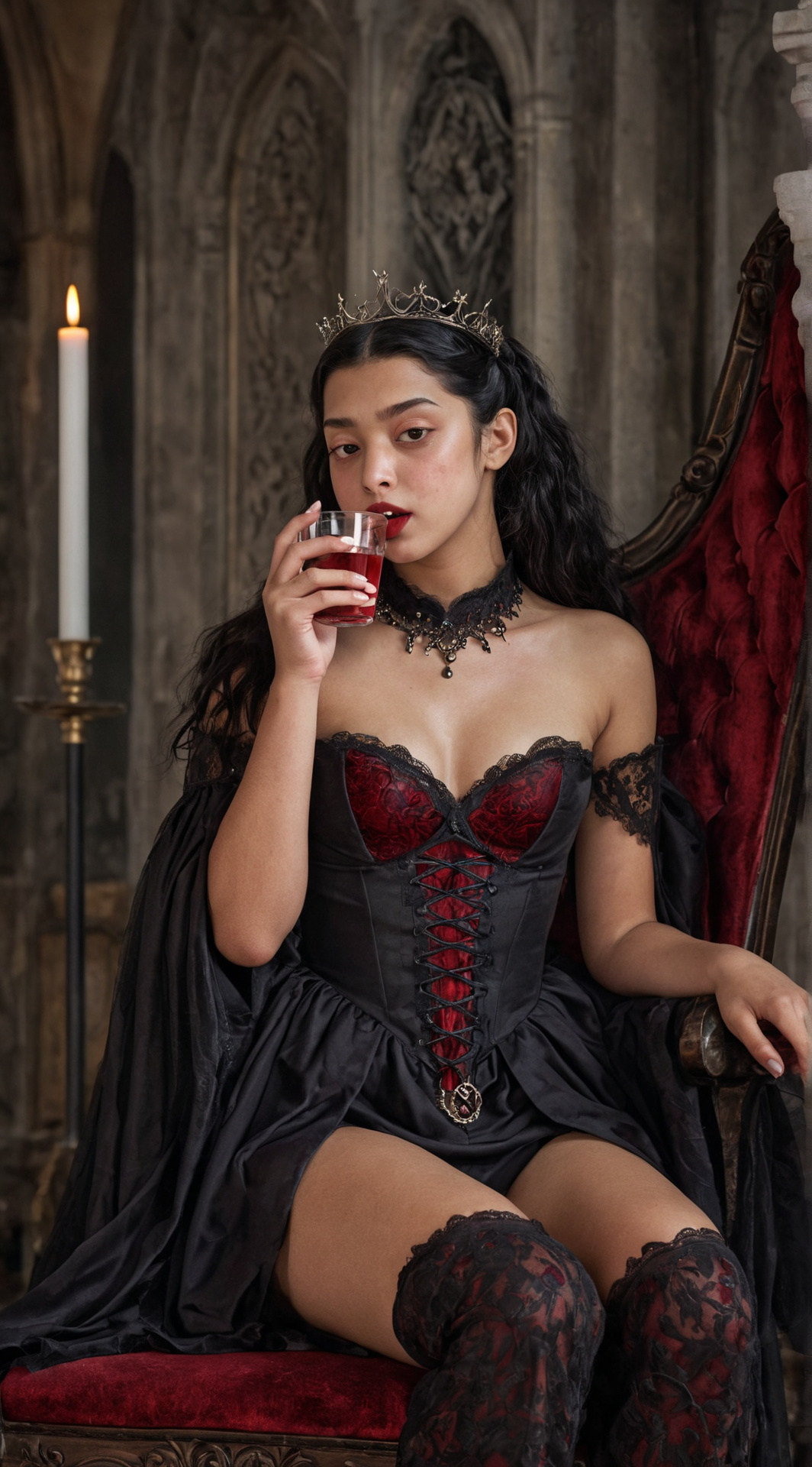 ai character: Queen Chameesha background